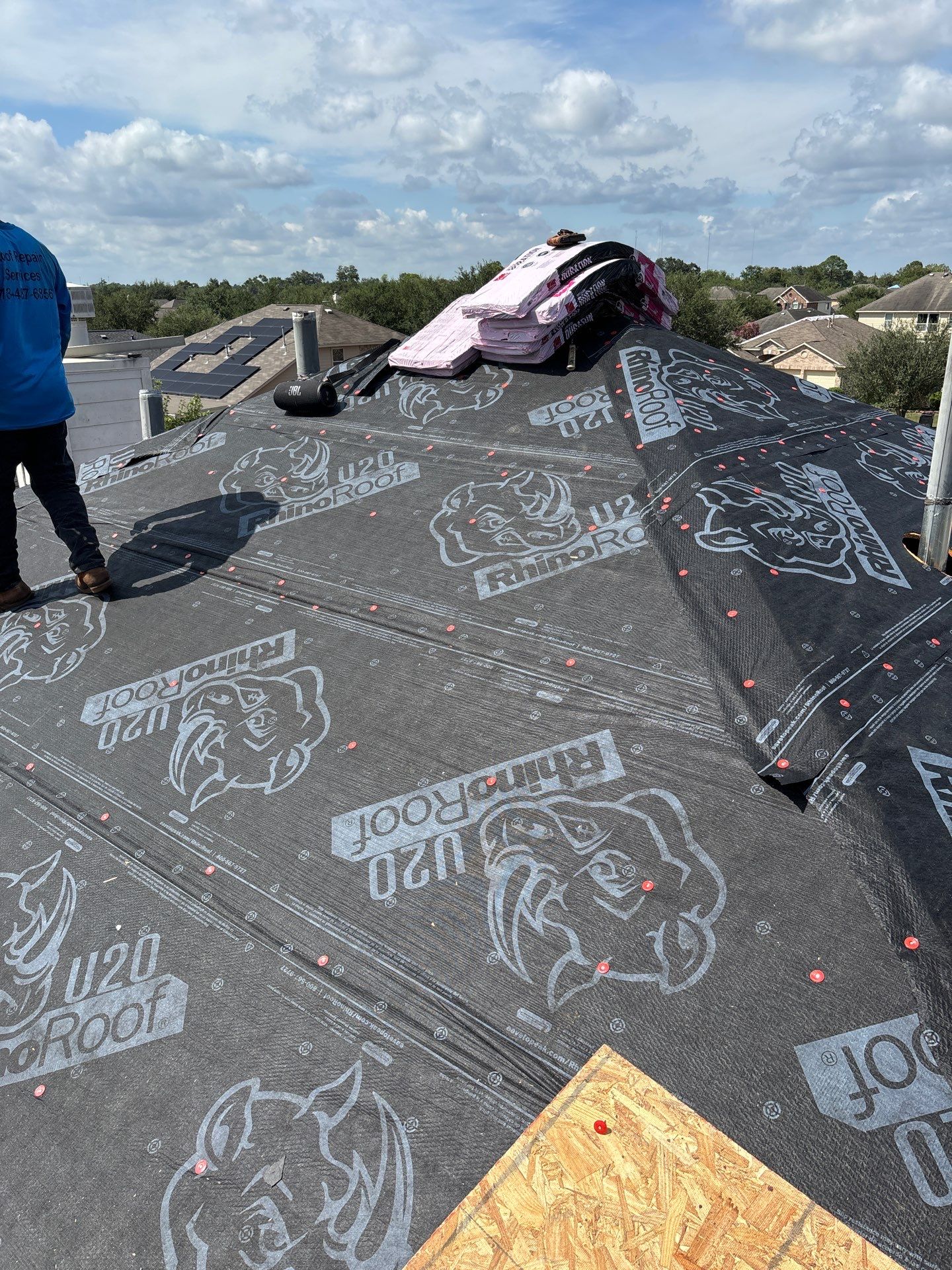 Residential Roofing Installation using Owen's Corning Duration (Lifetime) Shingles by Roof Repair Company