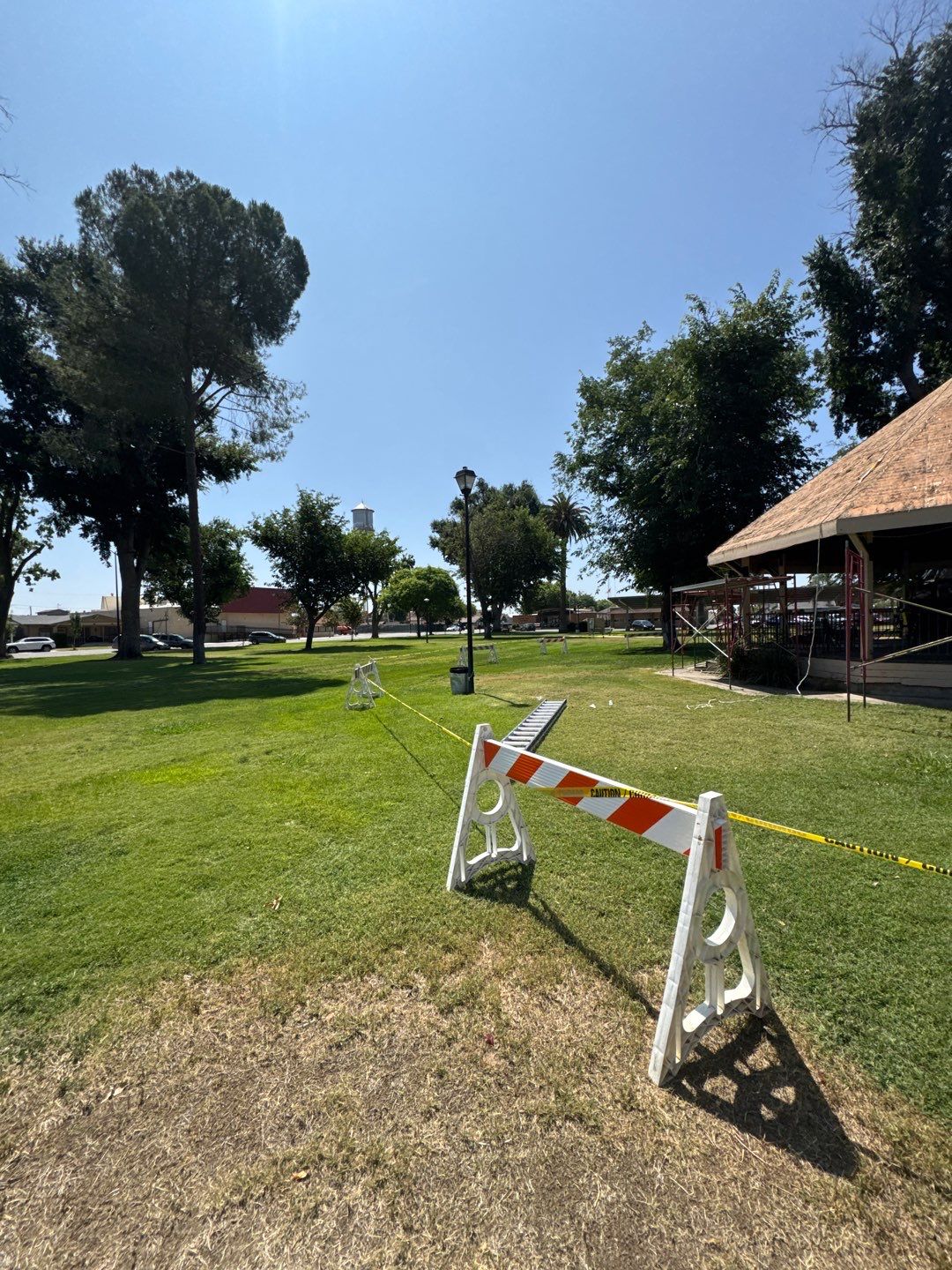 City of Gustine Gazebo project by Straight Edge Roofing Inc