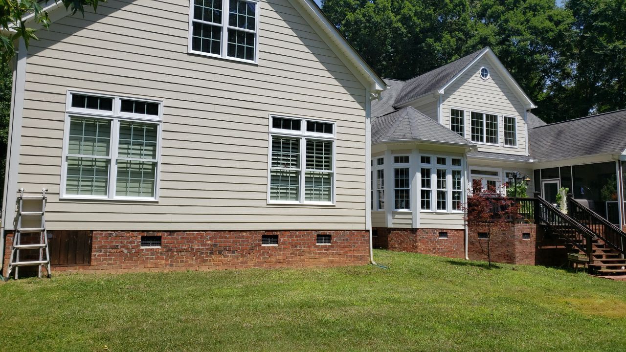 House Wash using cleaner by Power Wash Masters LLC
