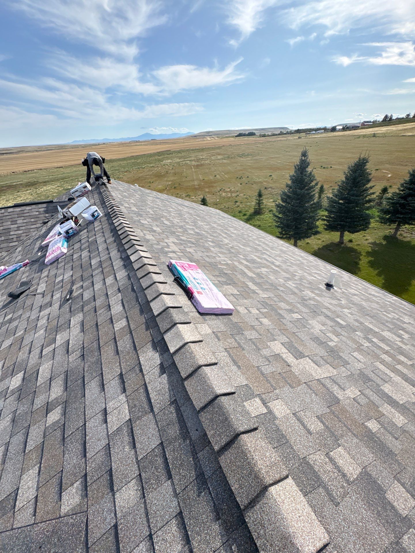 Owens Corning Architectural Shingle Roof Replacement in Great Falls by KQC Roofing