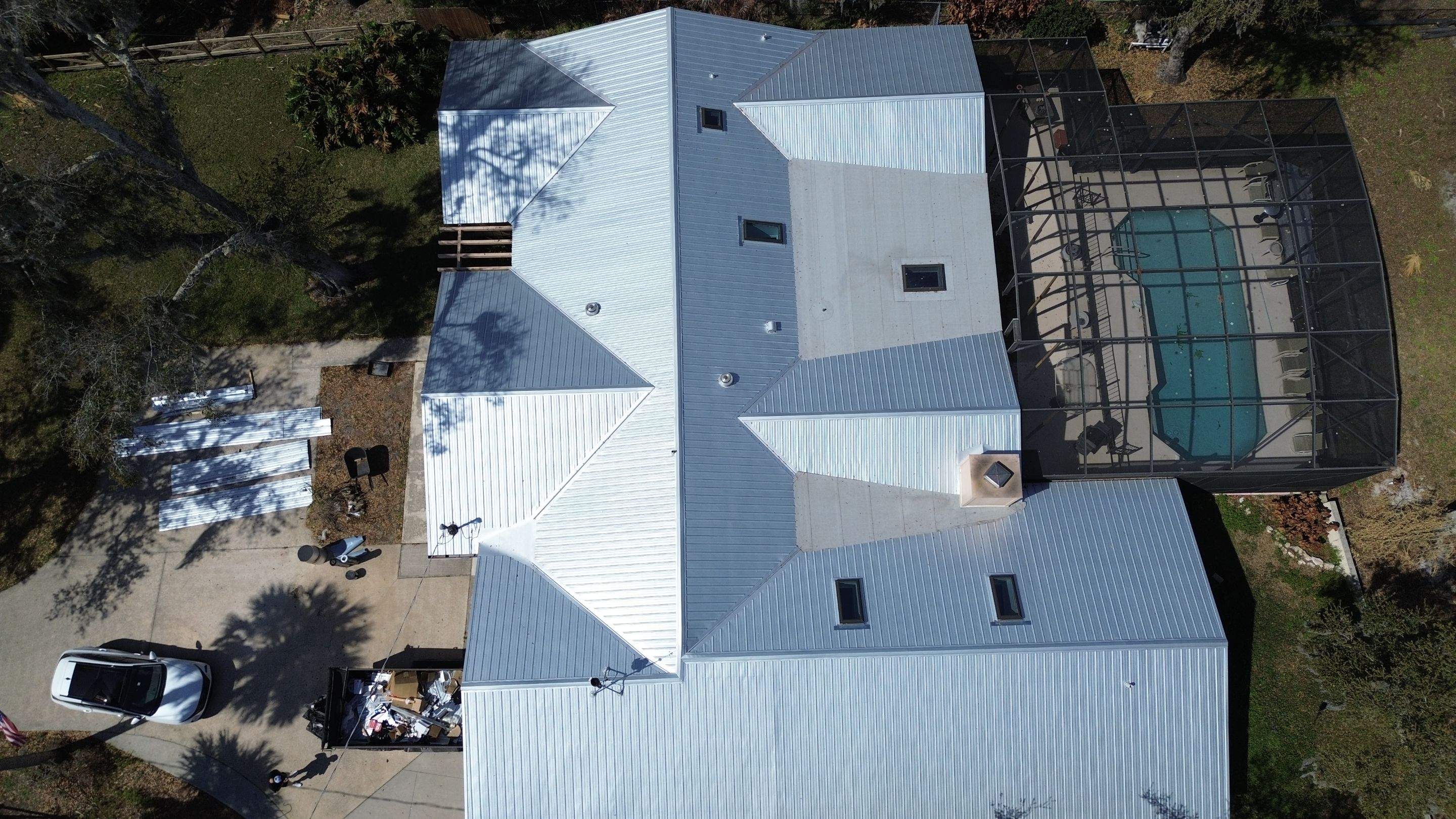 Ultra Rib Panel Galvalume Finish by Gold Key Roofing
