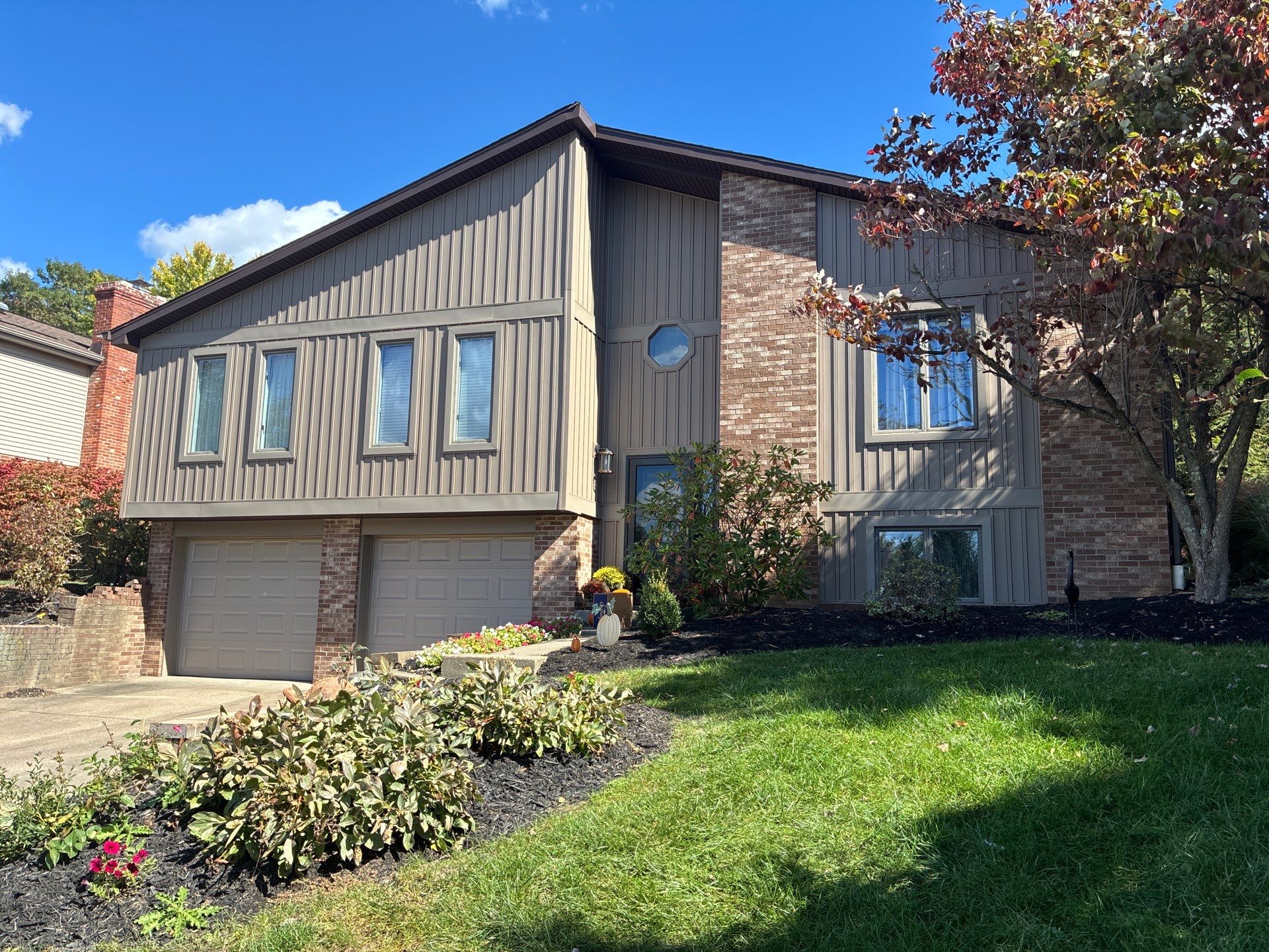 Ovation Board and Batten in Rugged Canyon Home Renovation by Ideal Siding Pittsburgh
