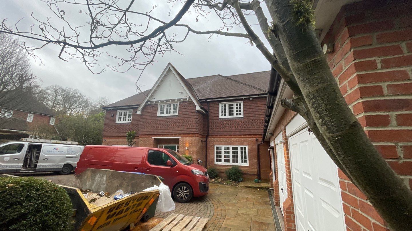 Roof Cleaning and Biocide Treatment using Honda 15lpm Low Pressure Washing Machine by Ges Exterior Cleaning ltd