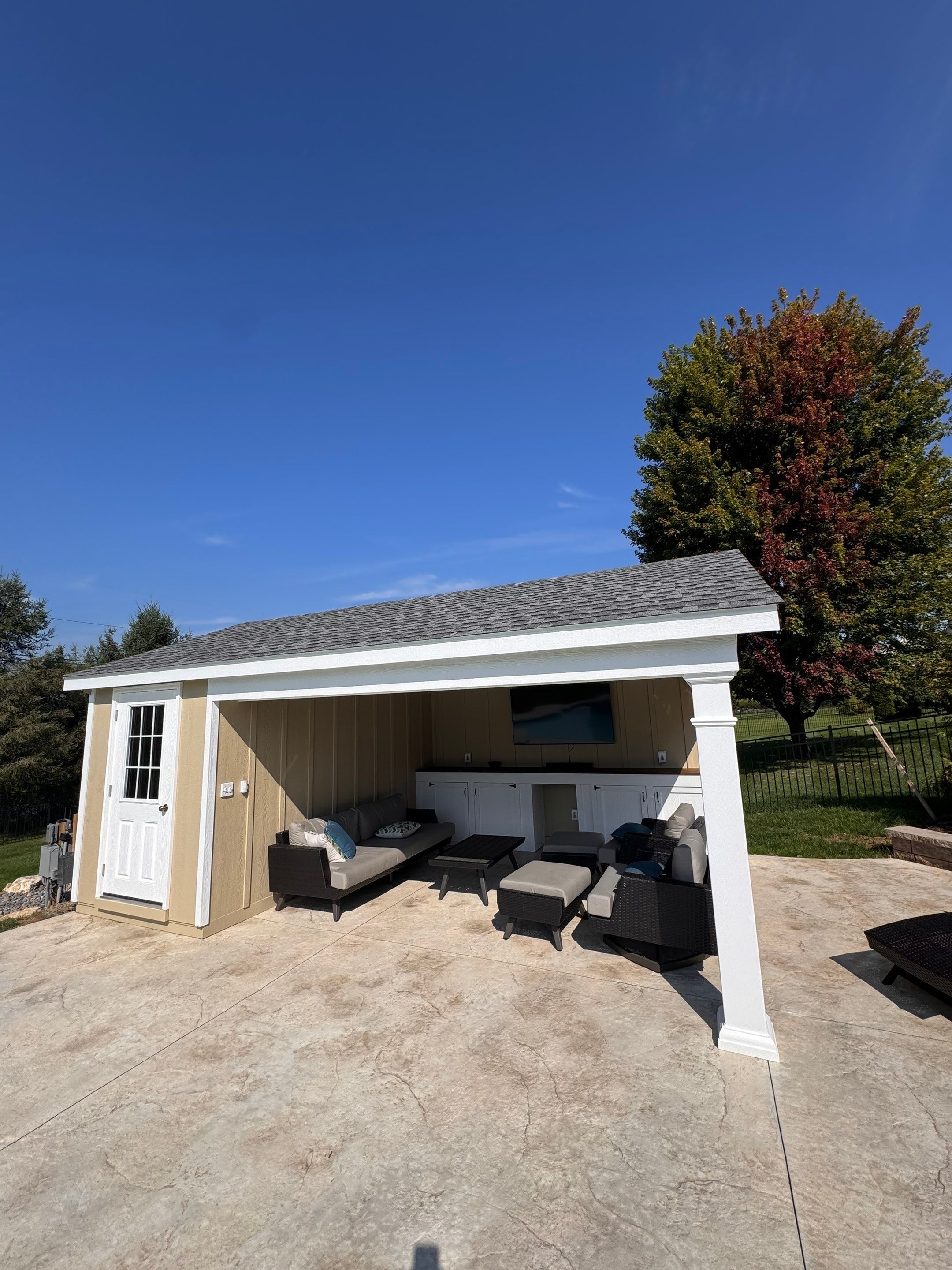 stamped concrete pool deck  by Architectural Concrete Design
