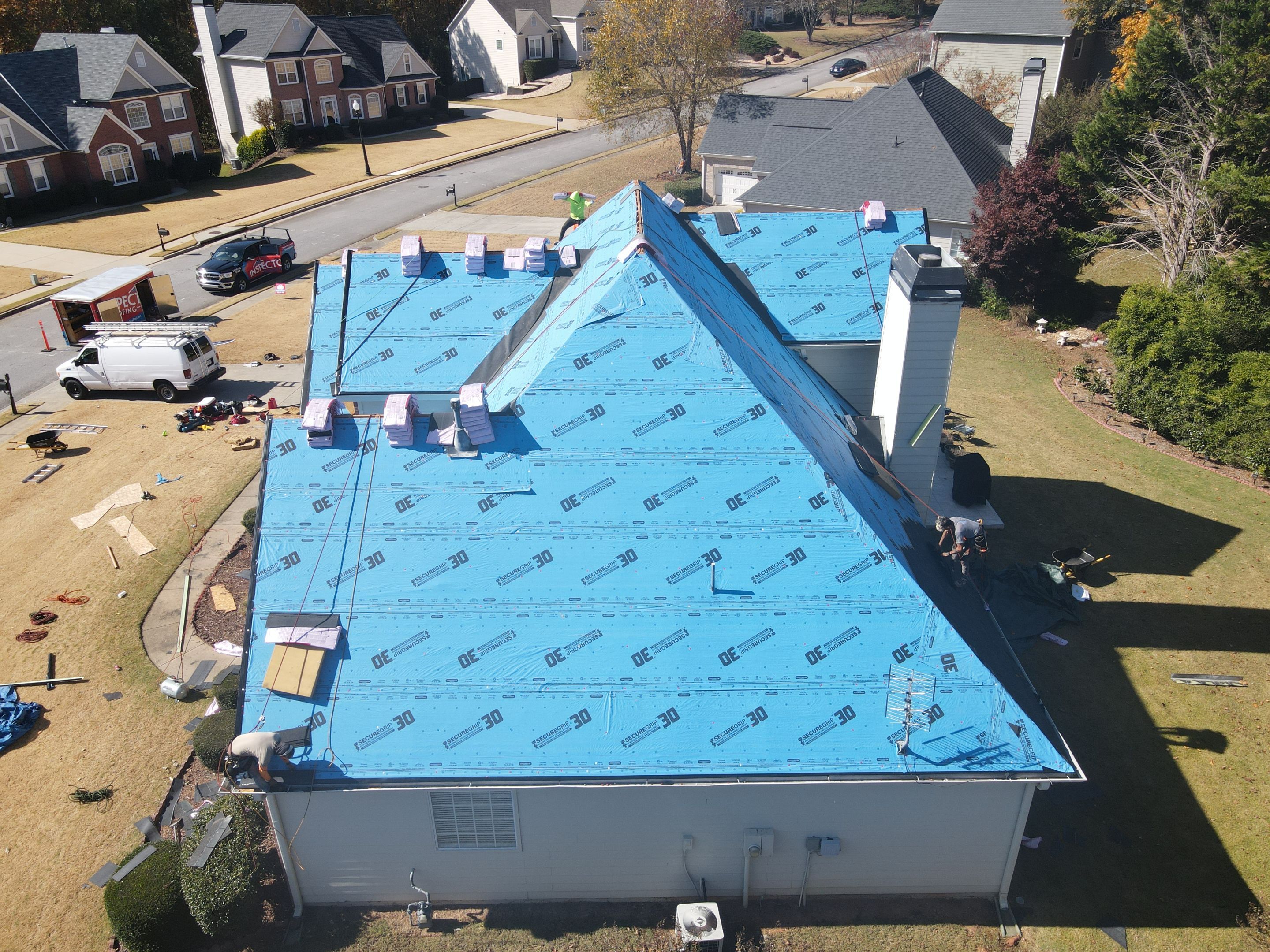 Residential Roofing Installation using Owens Corning by Inspector Roofing and Restoration