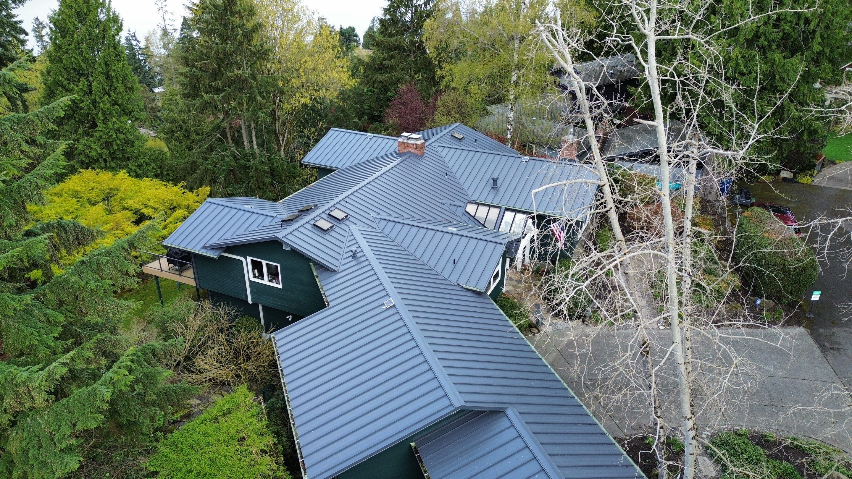 Mercer Island, Metal Roof Replacement, NRM 1000 by Proline Roofing & Restoration LLC