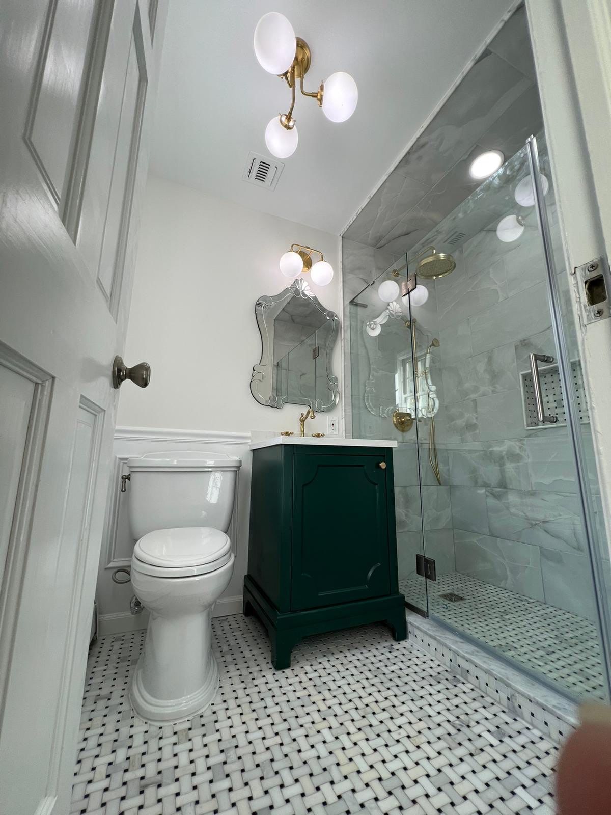 Bathroom Remodel using Tile by Home Concepts Construction