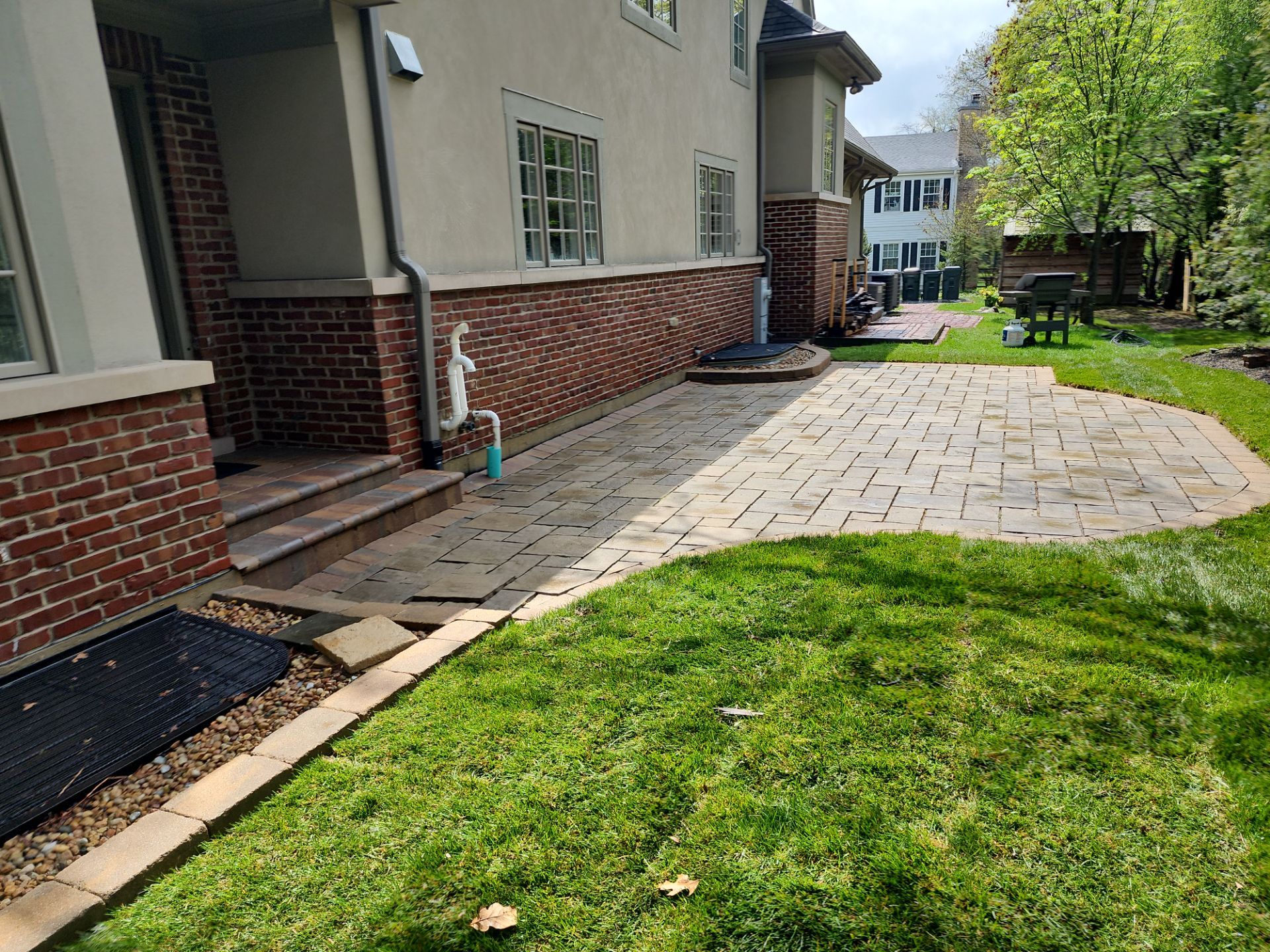 bluestone using Algaecide, soft wash soap by Northern Power Washing LLC.