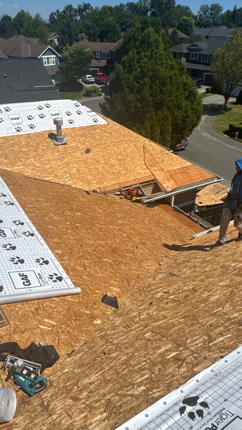Residential Roofing Installation using GAF UHDZ Shingles by Roofing Formula LLC