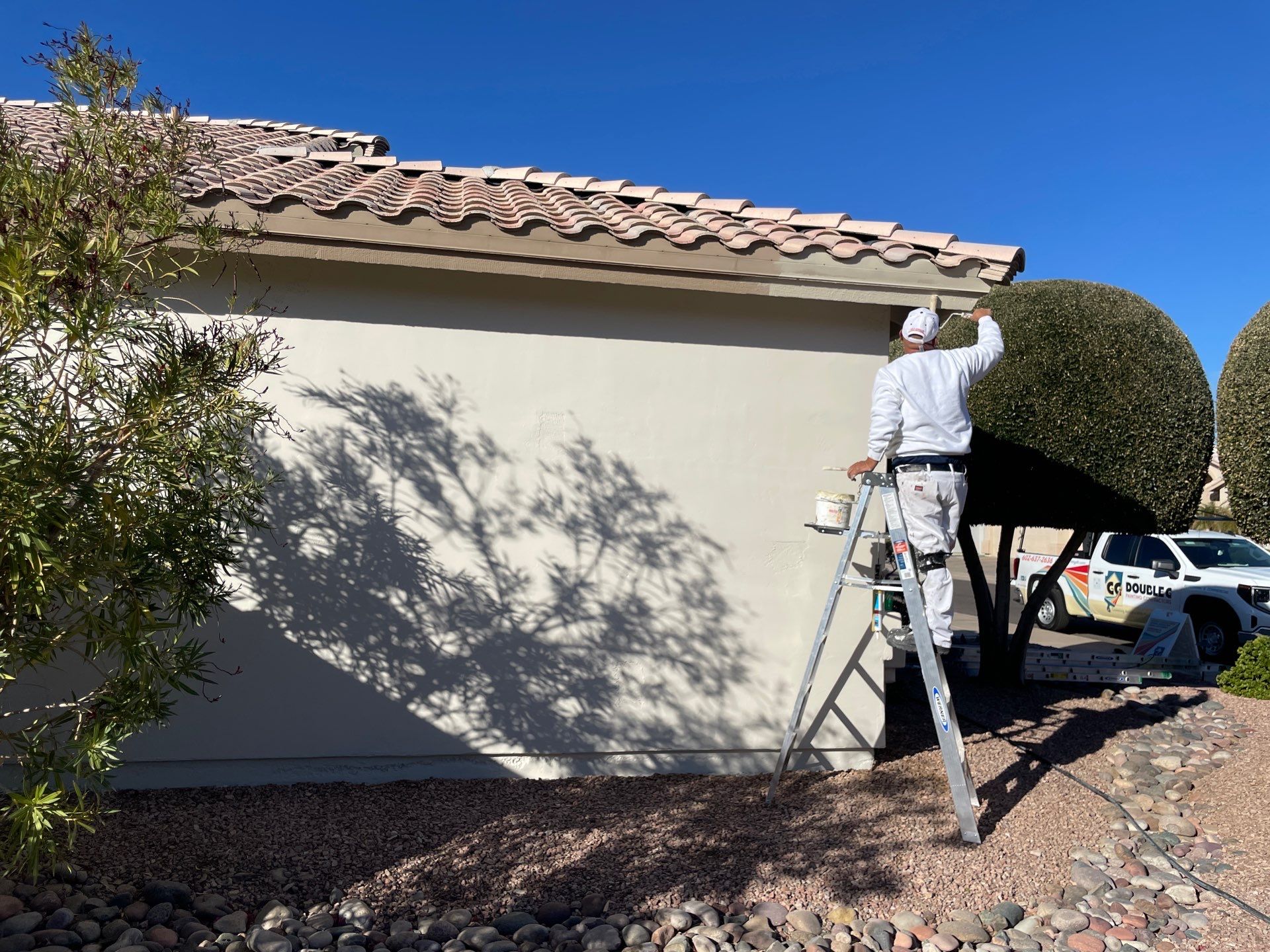 Gazzo - A Beautiful Home Exterior Transformation in Scottsdale, AZ with C&M Primer and Sherwin Williams Paints by Double G Painting Contractors, LLC