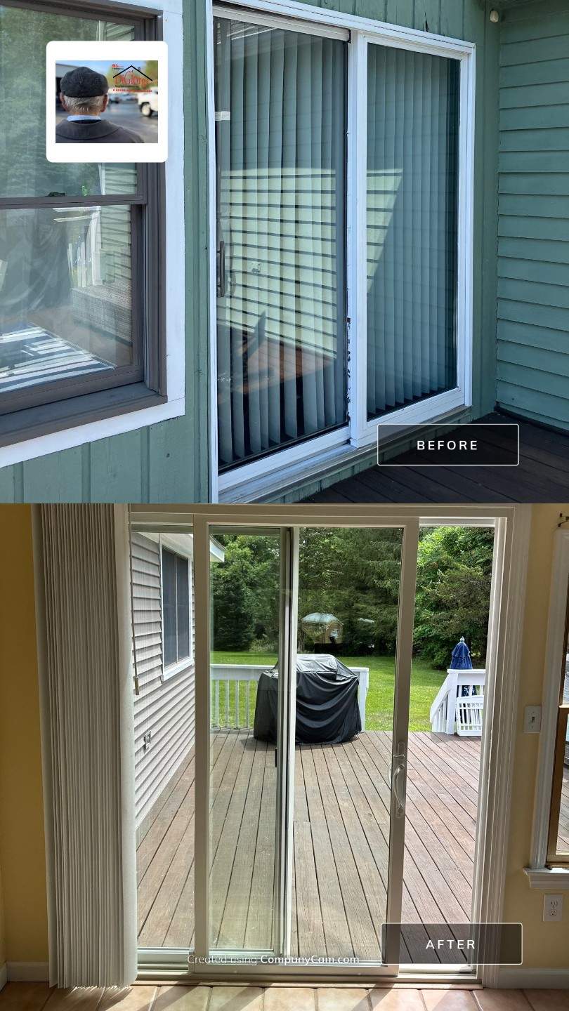 Patio Door and Window Installation Using Infinity by Marvin by DiGiorgi Roofing and Siding Inc