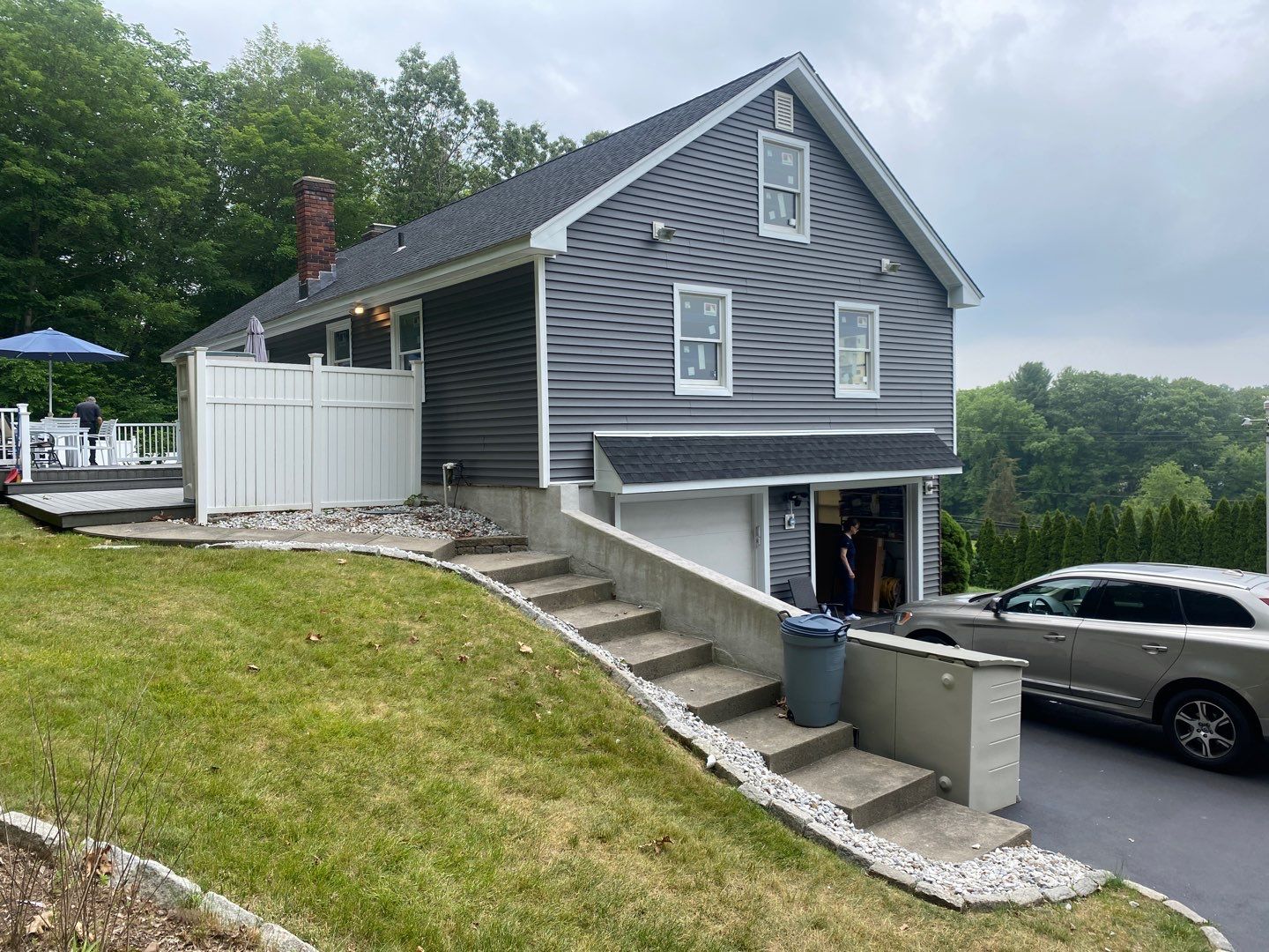 Siding Installation using Certainteed Monogram Smokey Gray by A Plus Exterior
