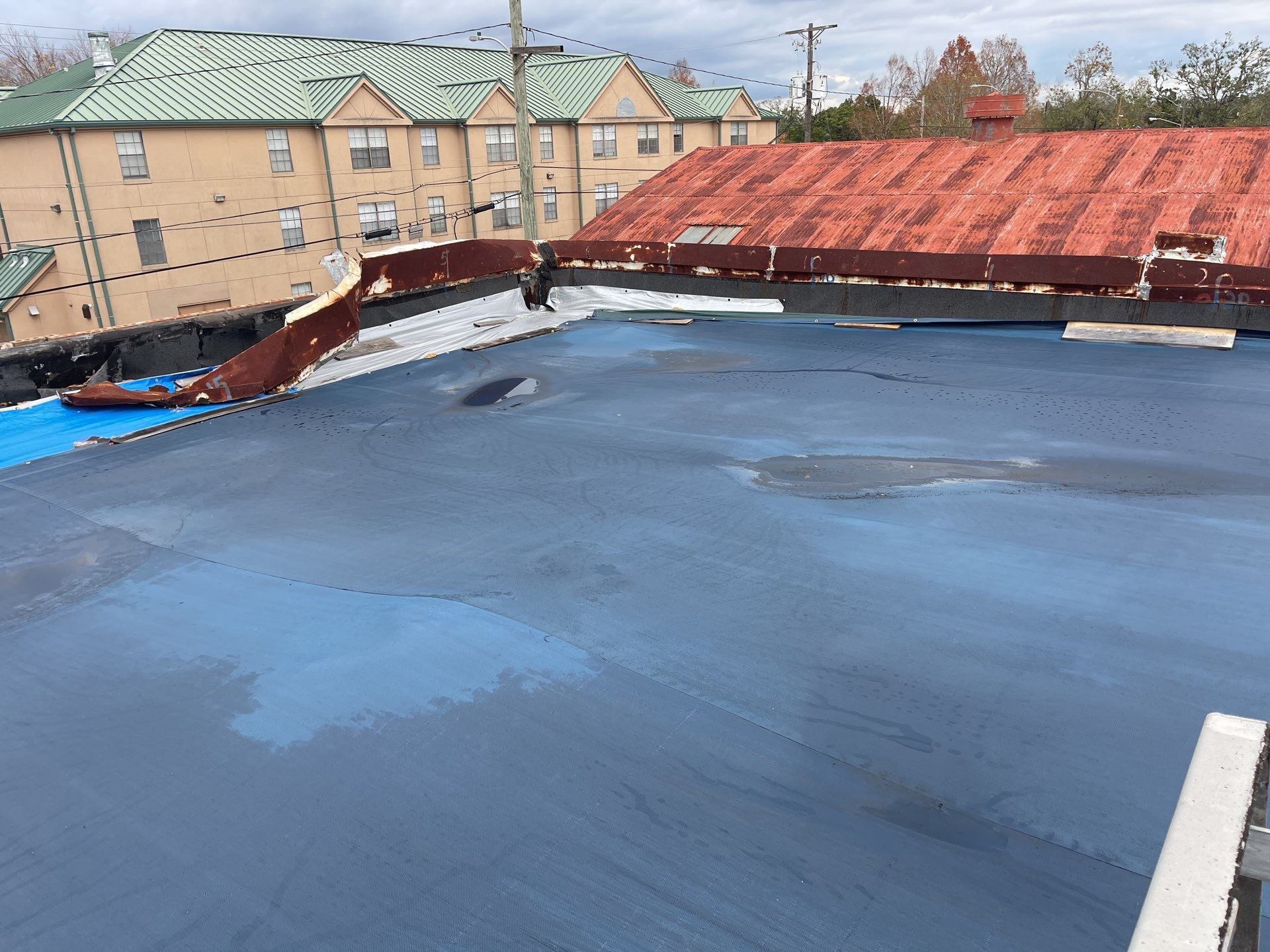 truses repair and new deking  by Xtreme interior company LLC