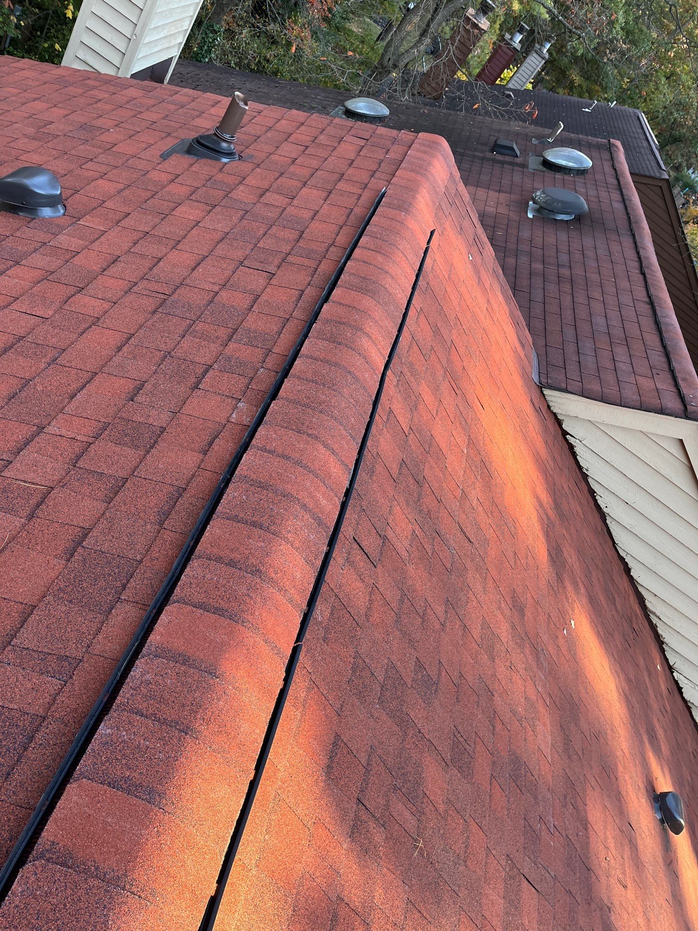 Reston: Residential Roof Replacement with CertainTeed Landmark Pro Designer Shingles in Max Def Red Oak by RM Banning, Inc.
