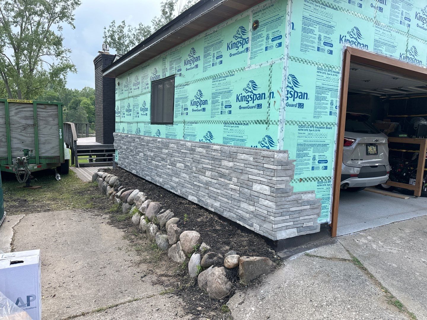 Siding Replacement using Alside Gray Oak by 180 Contractors