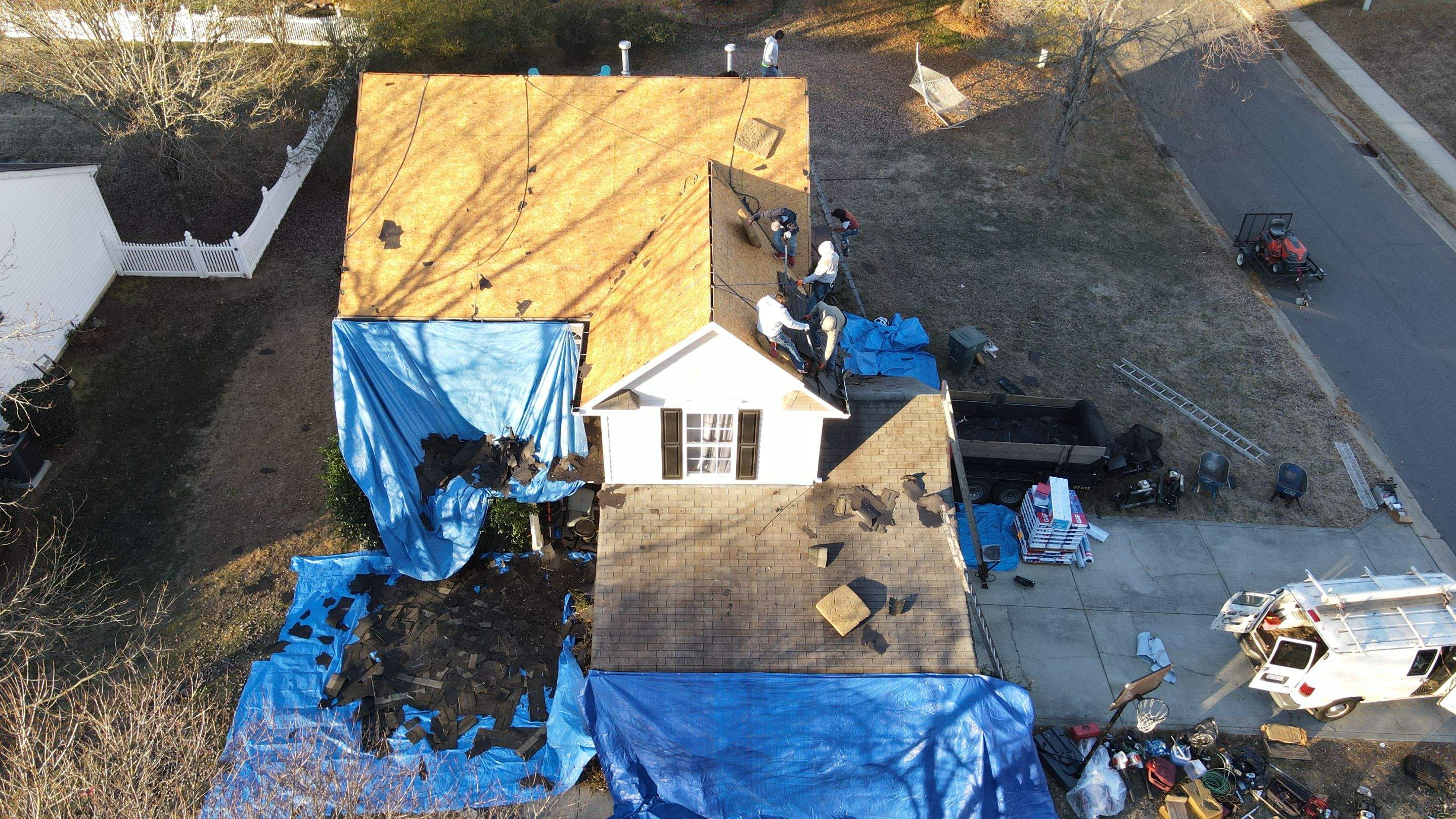 Residential Roofing Installation using GAF Timberline HDZ Charcoal by RISE Roofing & Restoration, LLC