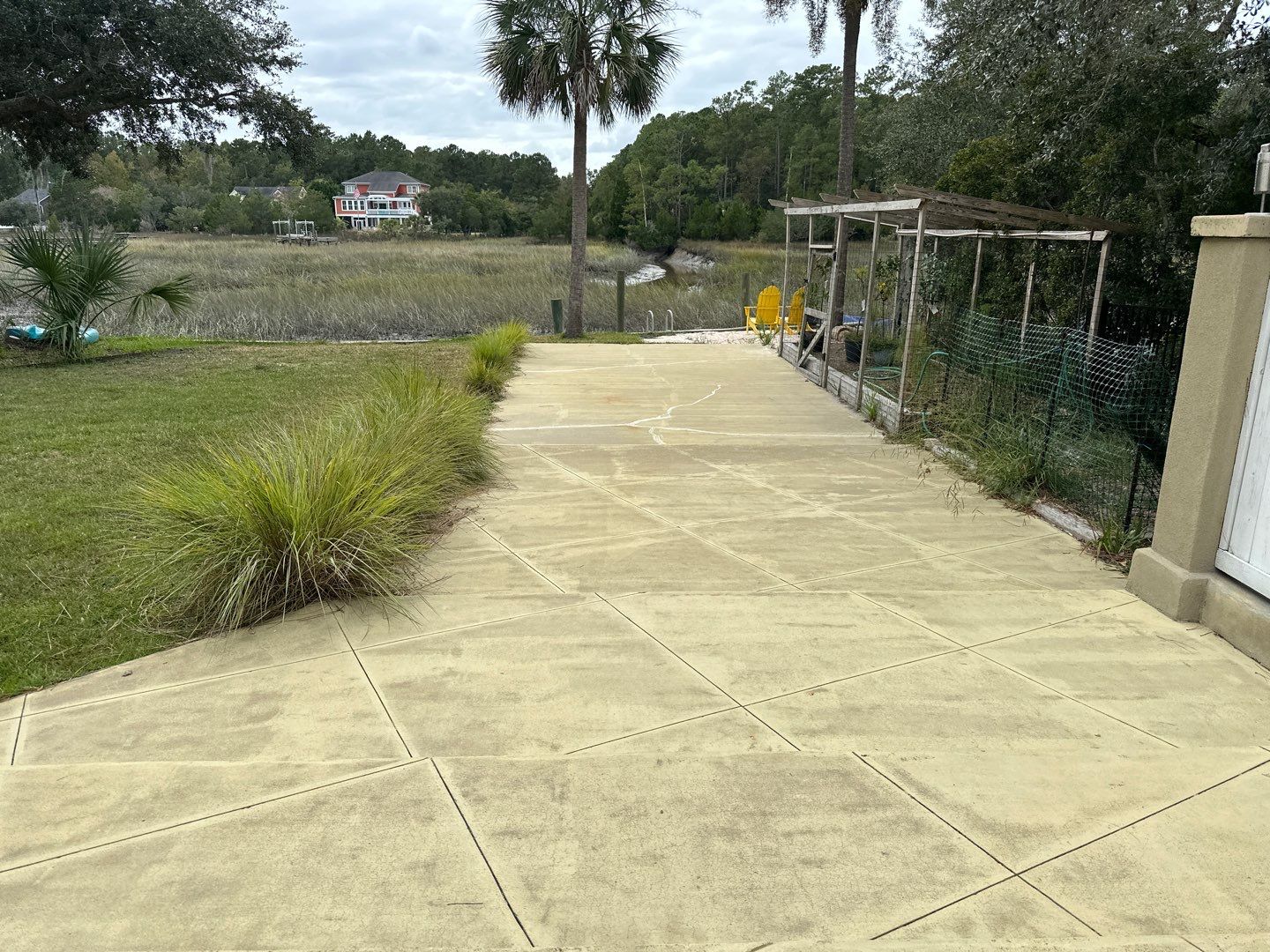 Concrete Pool deck with AcryFin by DuraSeal