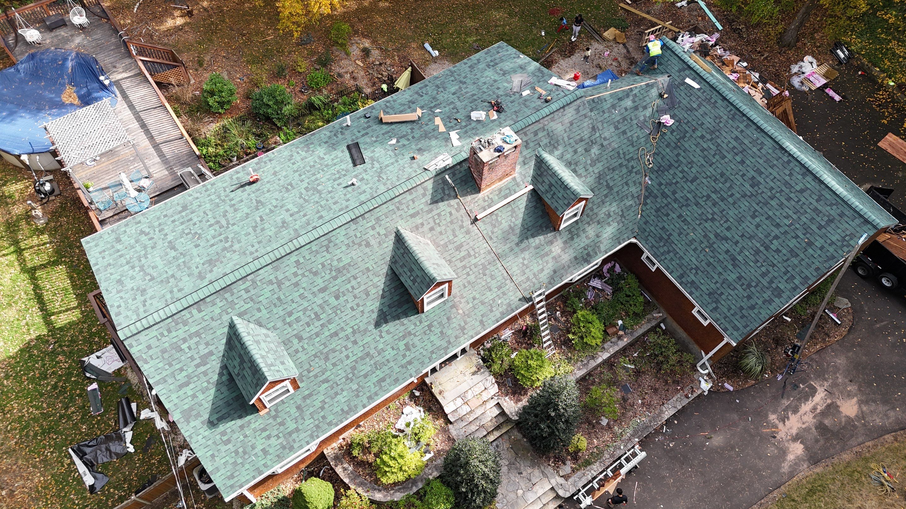 Owens Corning Duration : Chateau Green with Copper Accents in Avon, CT by Golden Shield Roofing