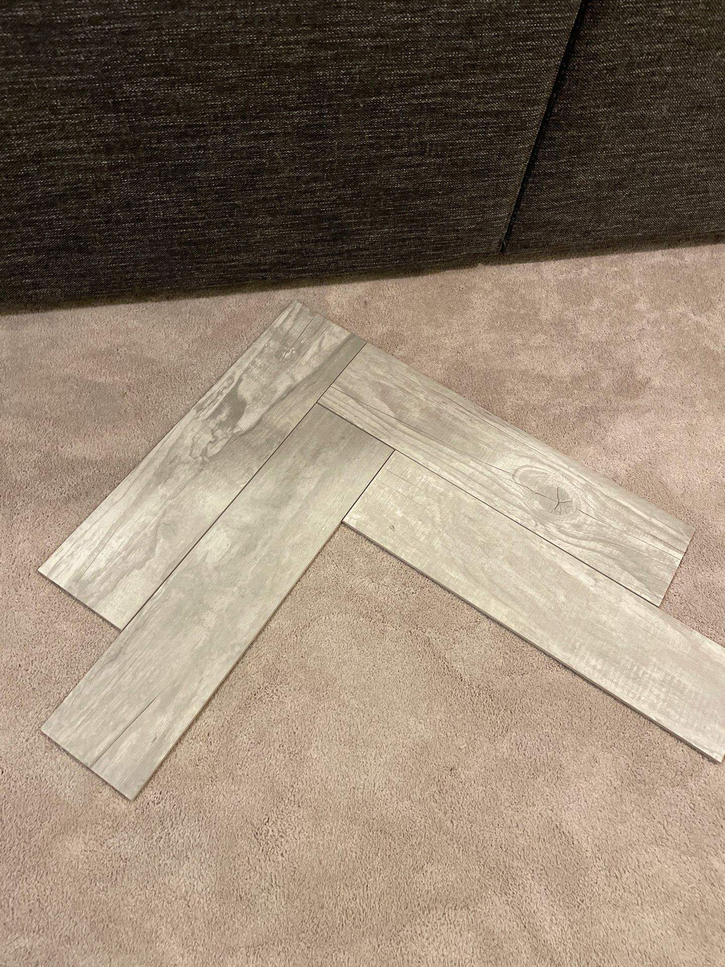 Herringbone basement floor by Footprints Bath and Tile of East Atlanta