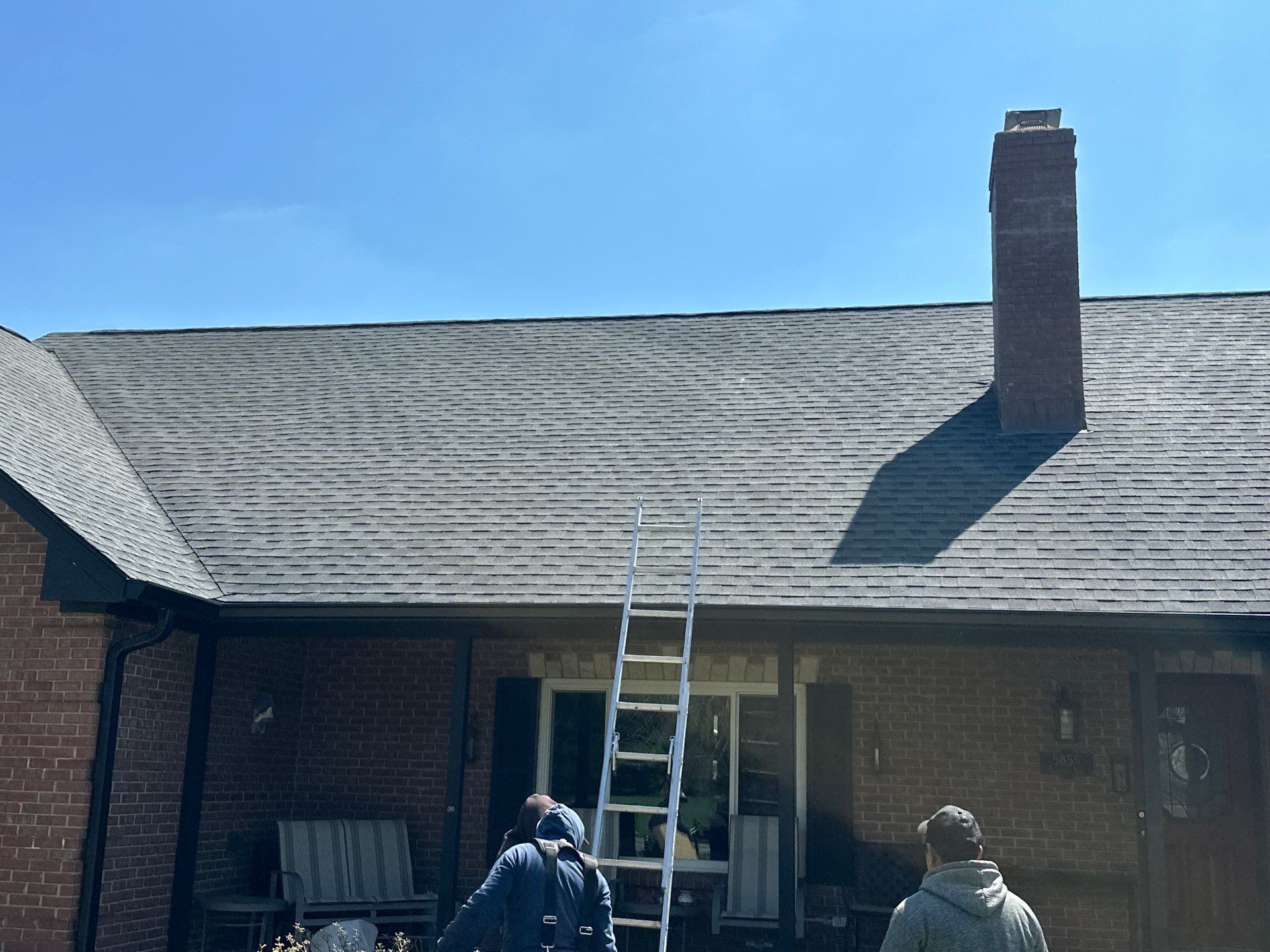 Project in New Palestine by Moss Roofing