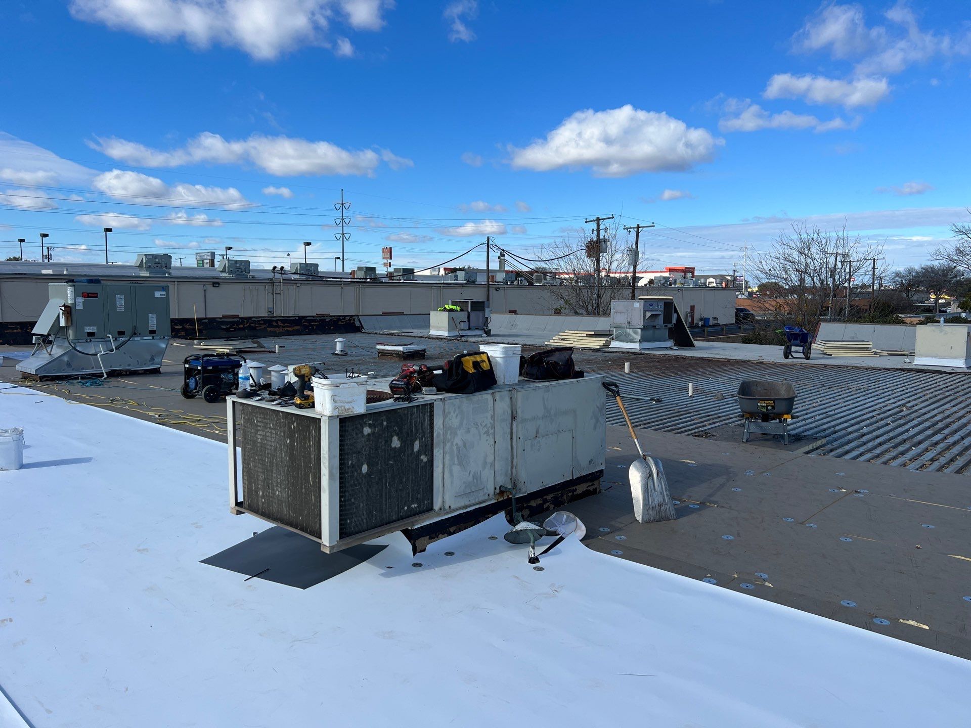 Commercial Roofing Installation using GAF Evergaurd TPO 60 Mil by Becker Roofing and Exteriors