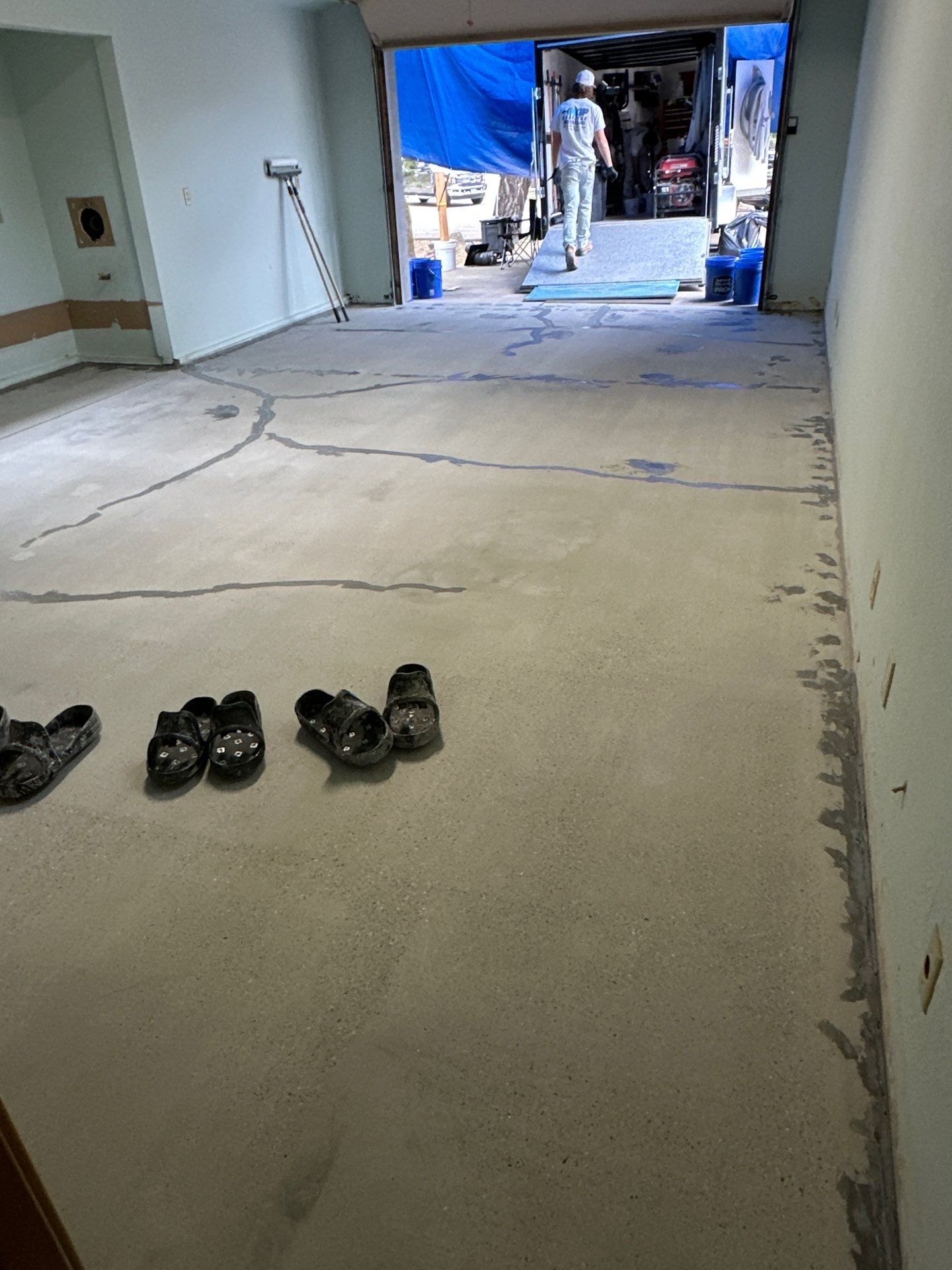 Full Garage and Interior Concrete Coating in Templeton by MGP Coatings