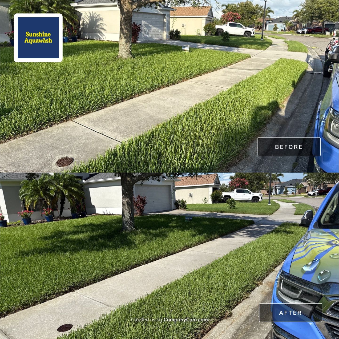 Complete House & Concrete Cleaning in Harrison Ranch Community – Parrish, FL by Sunshine AquaWash