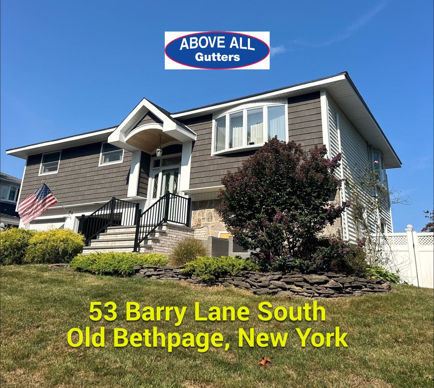 Full House Installation by Above All Gutters 