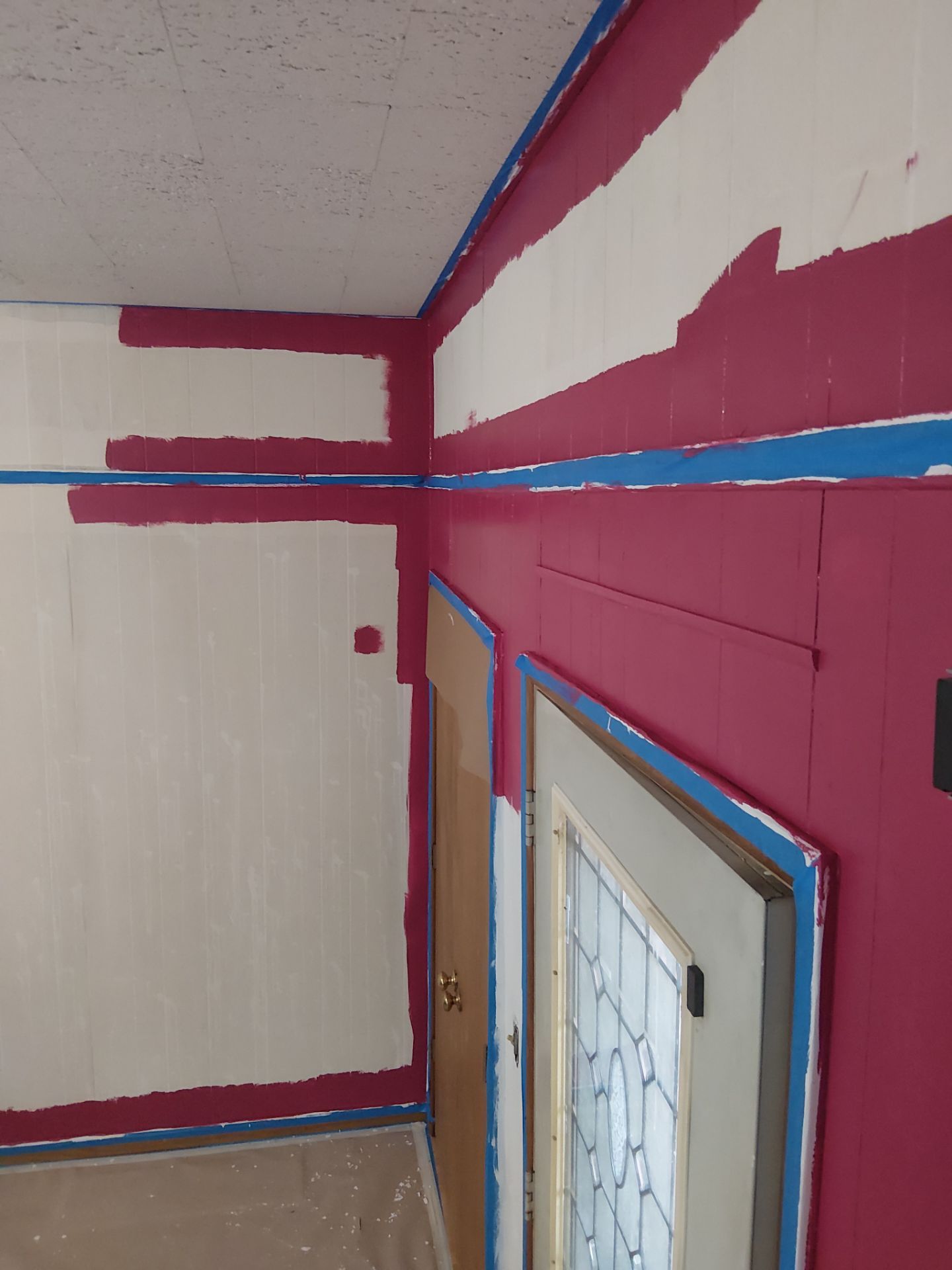 Interior Transformation: Refreshing Wood Paneling by Legendary Services Company LLC.