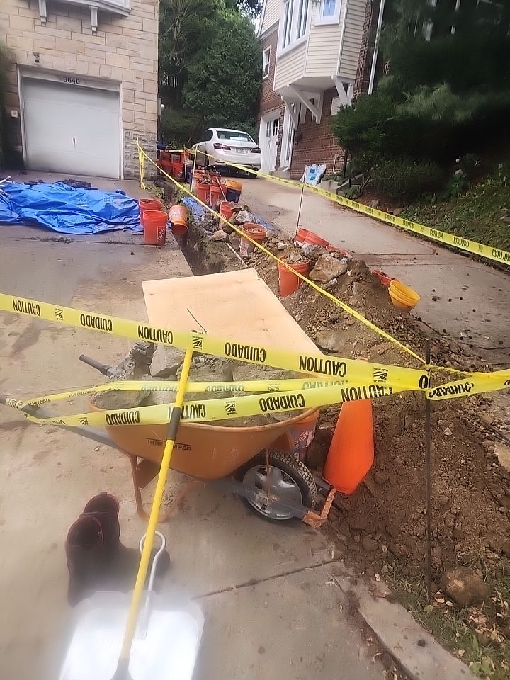 Replace failed gas line from gas connection at street to new meter by Sureway Comfort John Wilcox Plumbing Heating Cooling