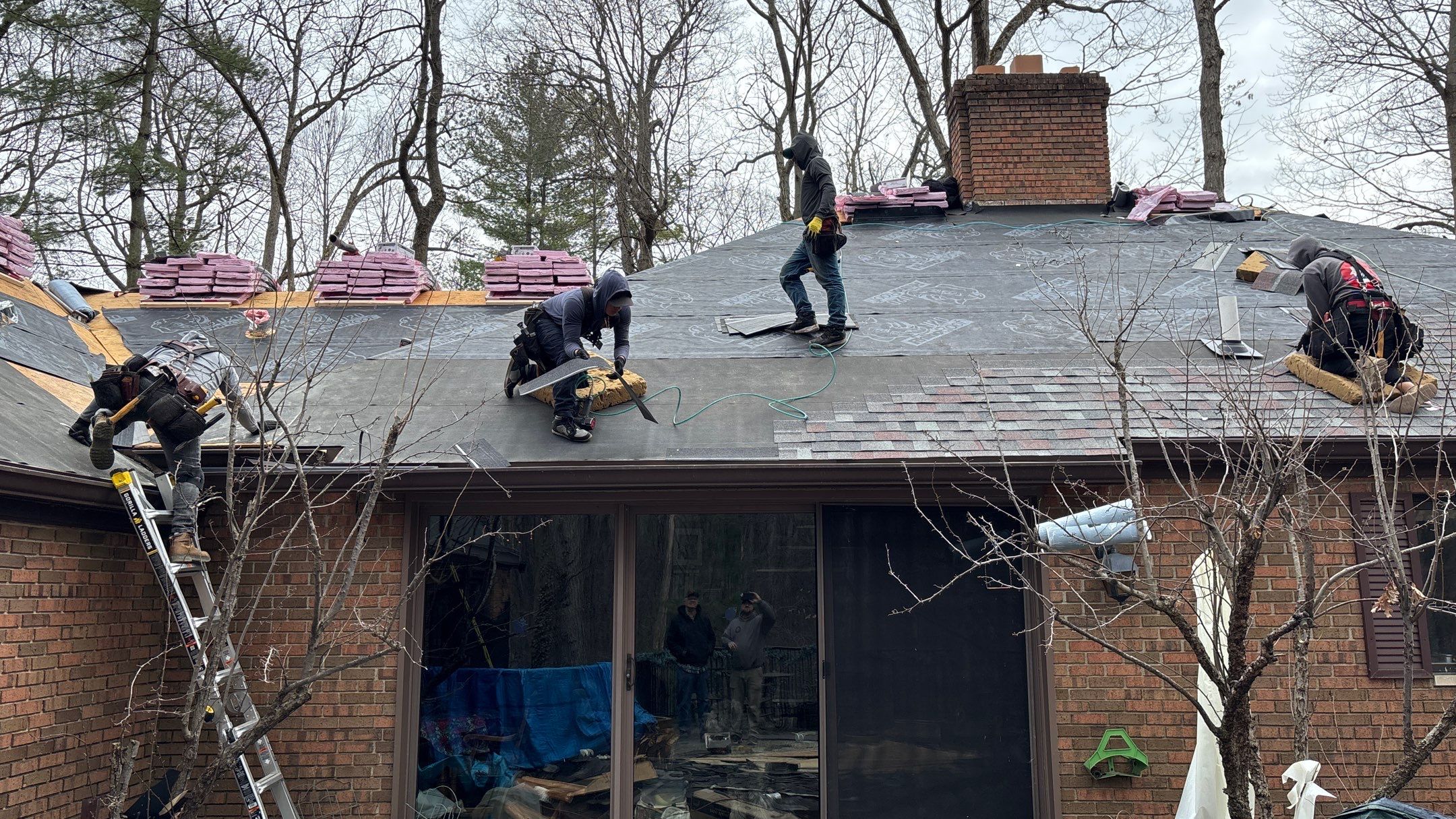 Roof Replacement using Owens Corning Colonial Slate by 180 Contractors