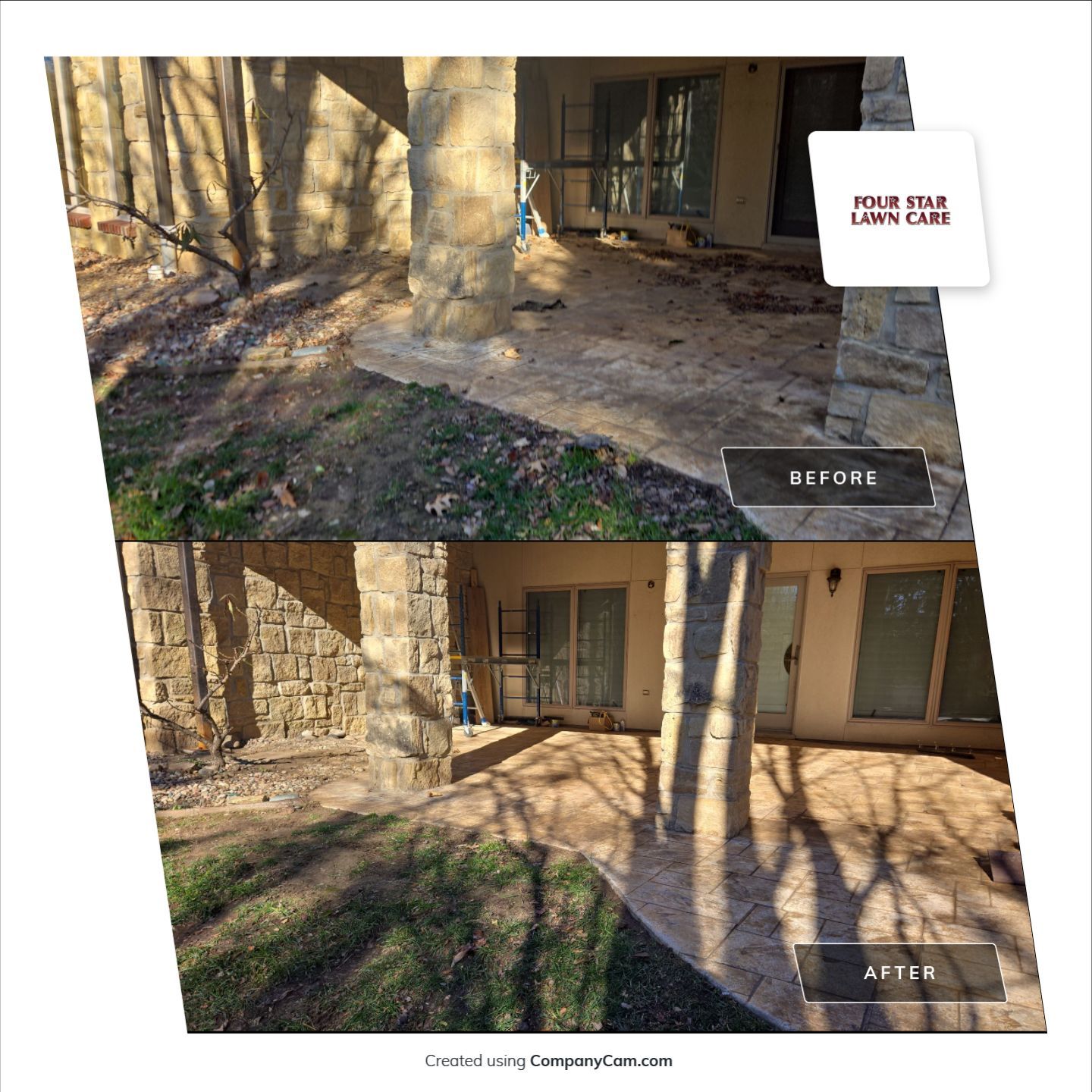 Project in Andover by Four Star Lawn Care