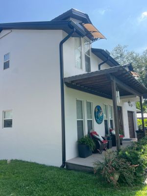 Black 6-Inch K-Style Gutters in North Fort Myers FL by Gutter Professor