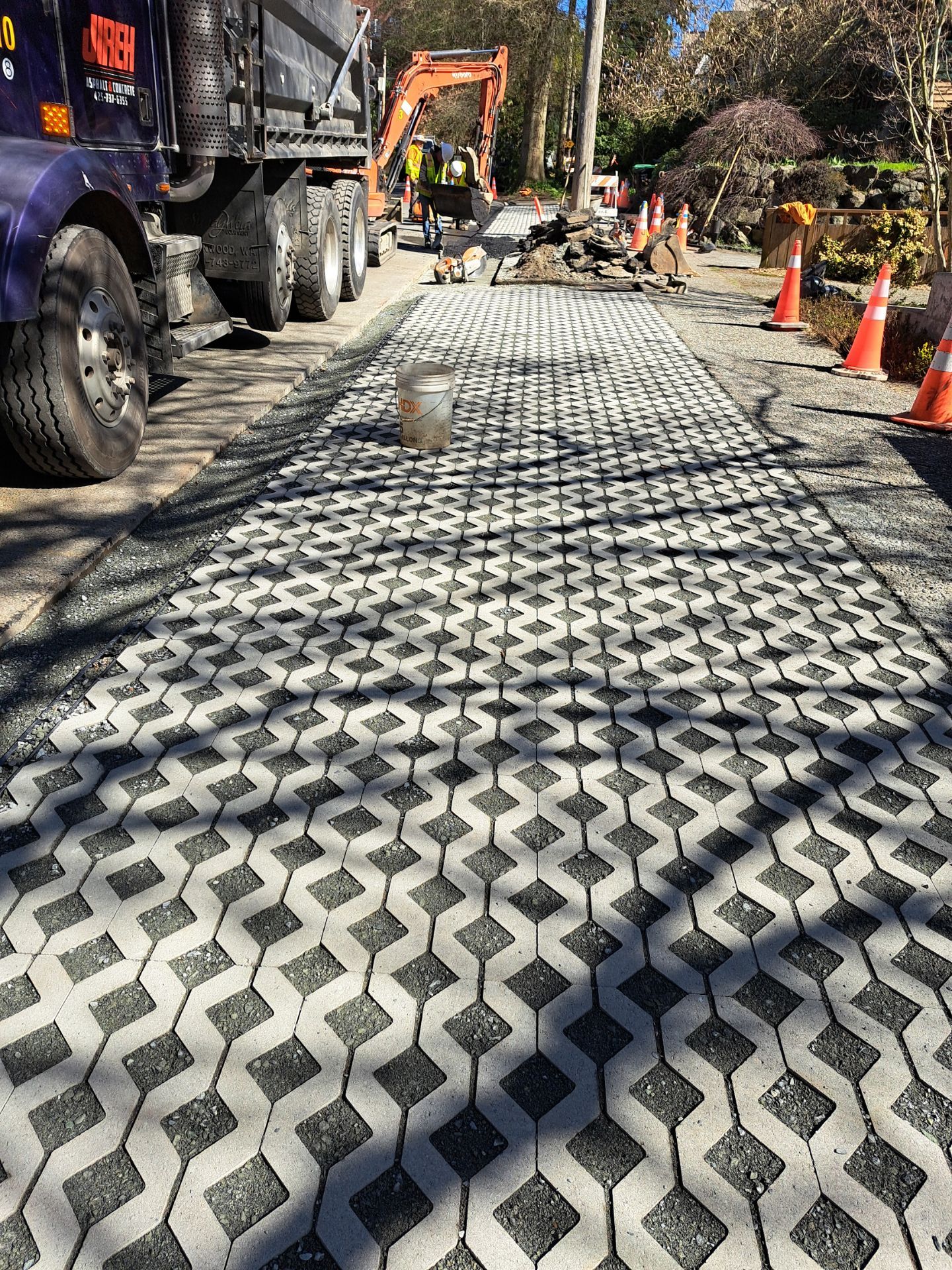 Russell | Turfstone Pavers Driveway  by Jireh Asphalt & Concrete Inc 