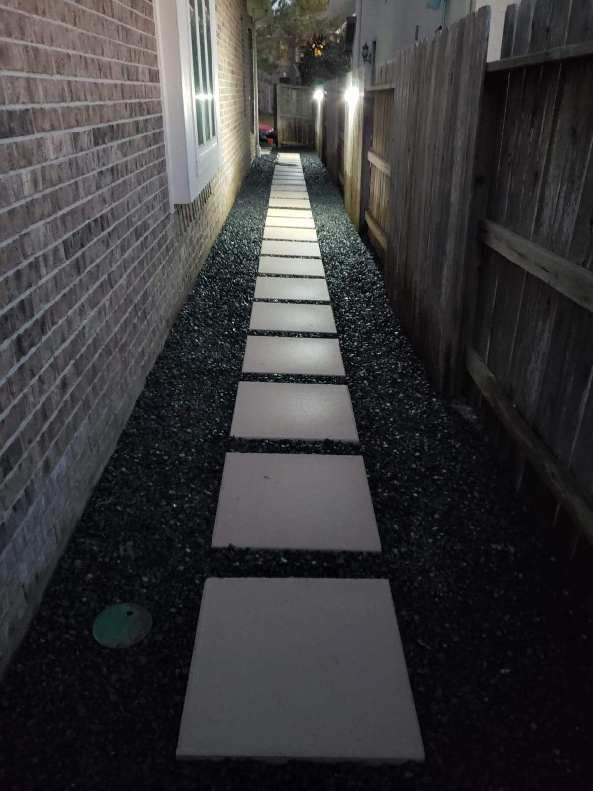 Sideyard Upgrade – Drainage + Walkway + Utility Area Transformation by Texas Urban Elements