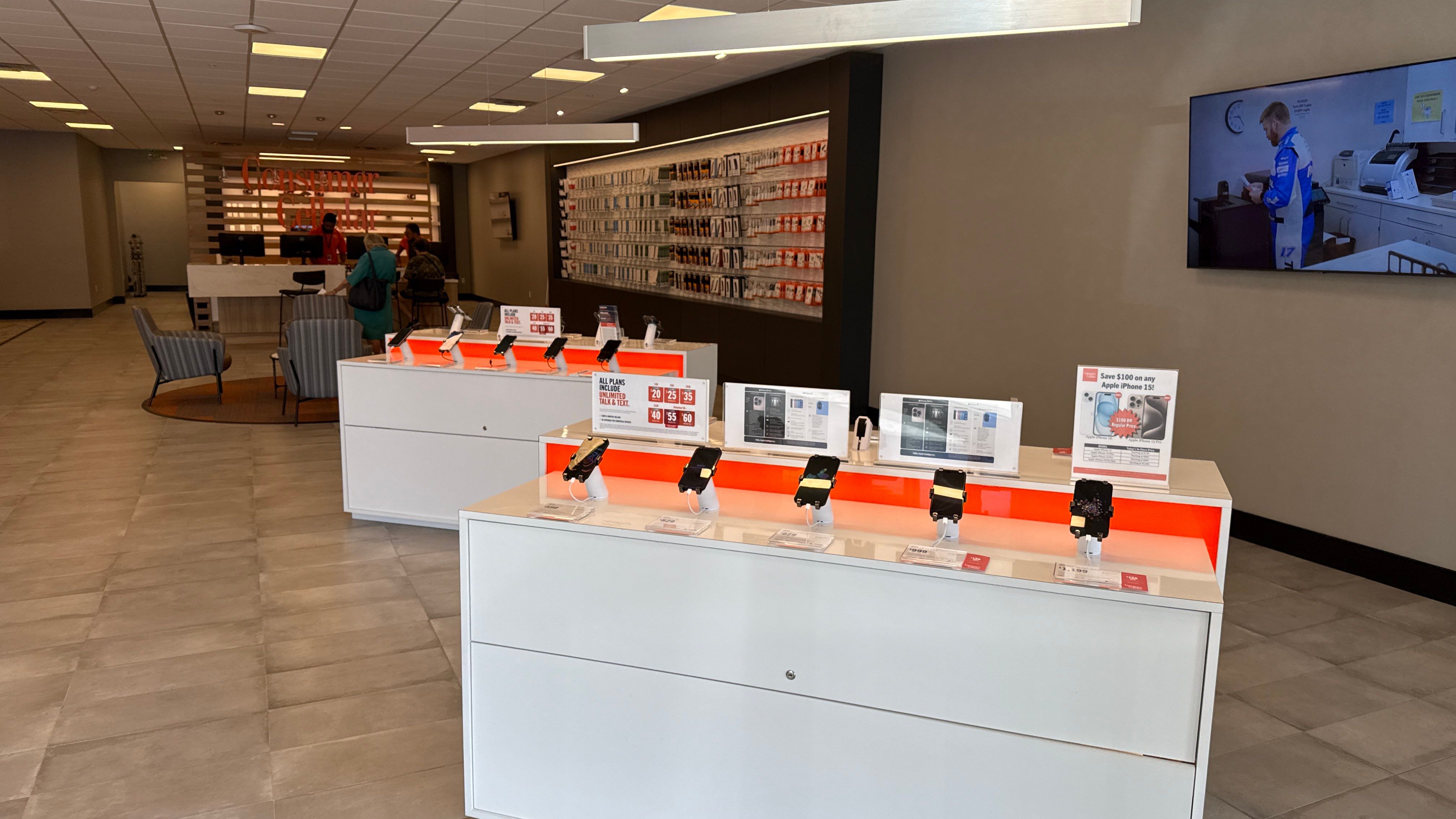 Consumer Cellular Retail Buildout – Security, Networking, Structured Cabling & Access Control – Florida by TeleCommPro