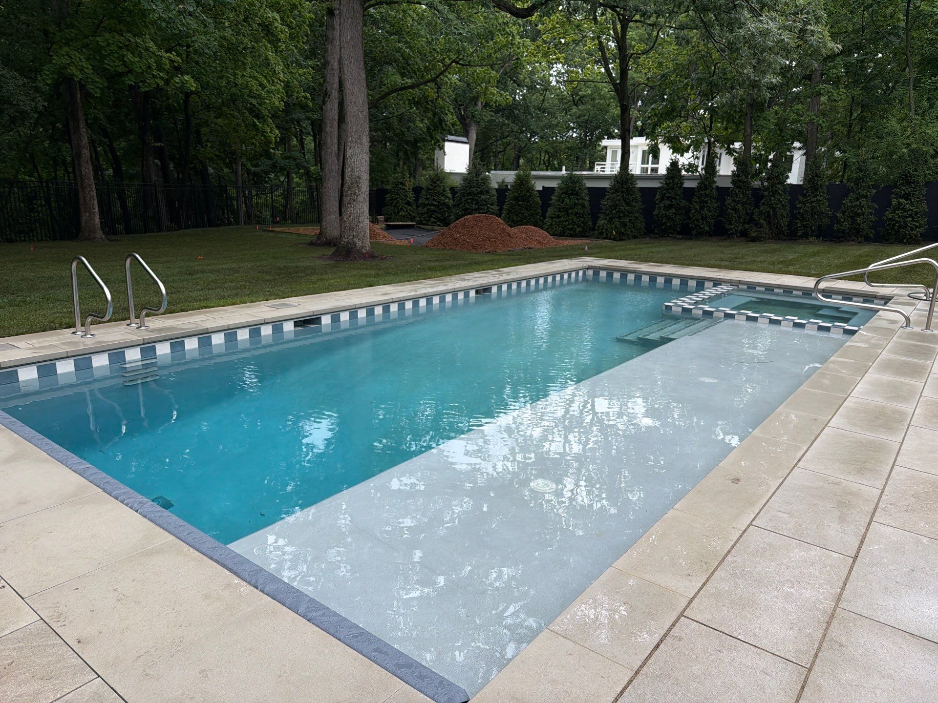 Platino Checkered Tile by North Shore Pool & Spa