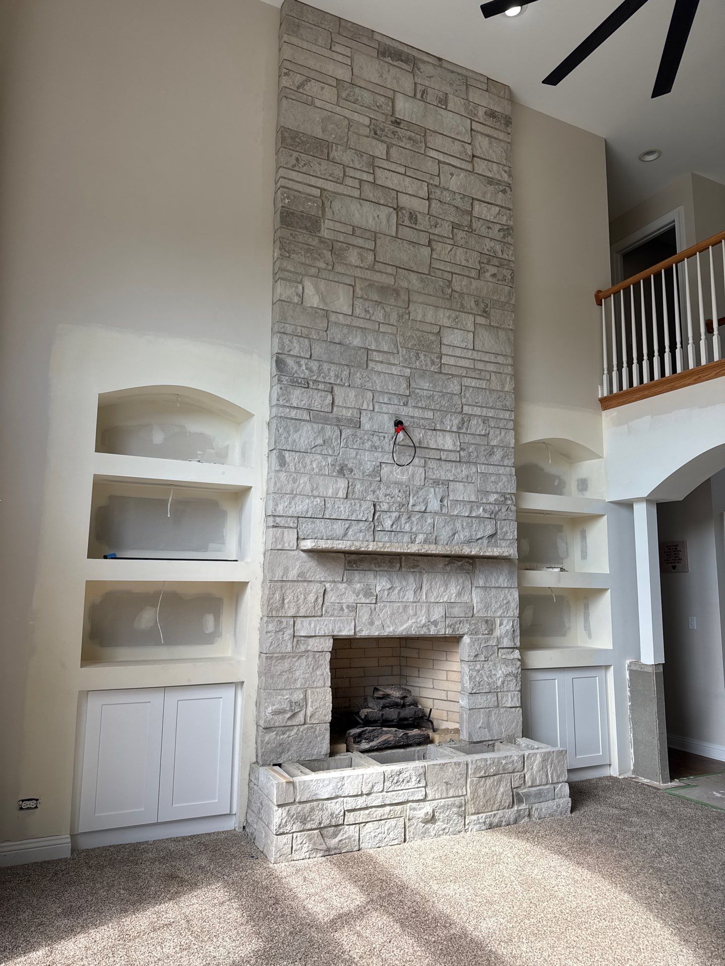 Firebox Rebuild & Stone Veneer Facing by Leonard and Sons Building Services, Inc.