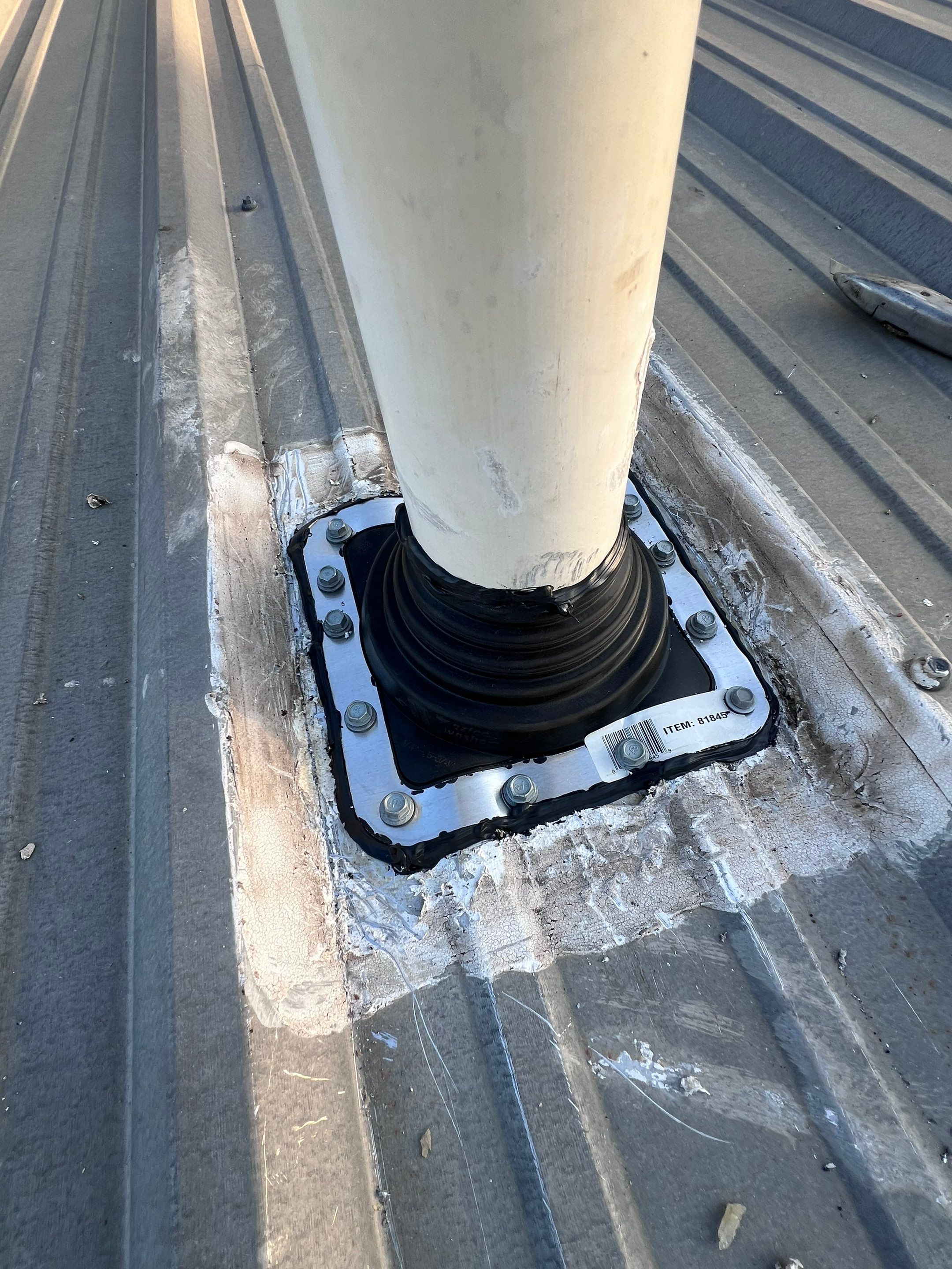 Hail Damage using Metal by Roof Repair Company