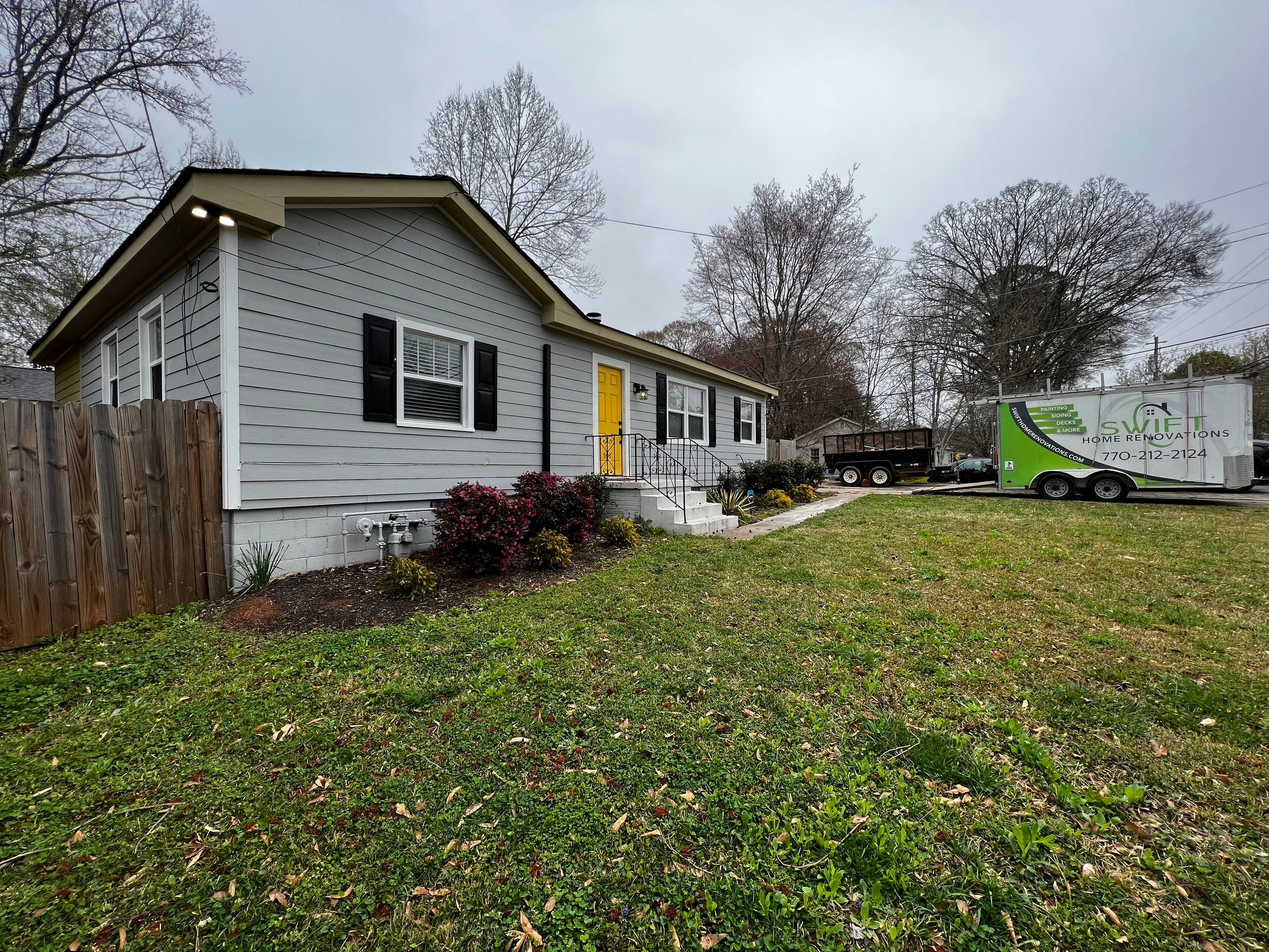 Atlanta Residential Siding Replacement and Exterior Painting Project by Swift Home Renovations