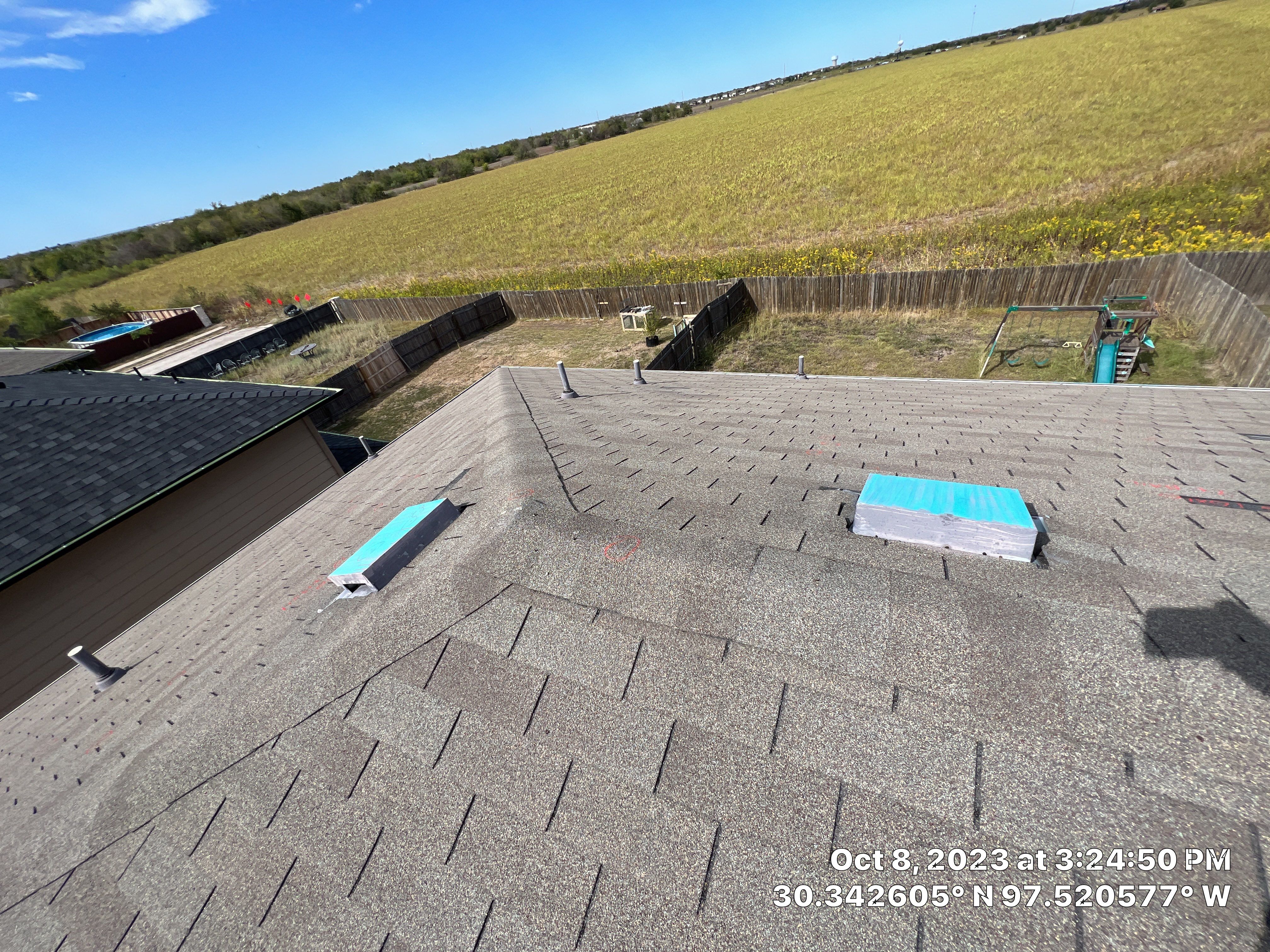 Full Roof Replacement and Hail Damage Restoration in Manor by Caliber Restoration LLC