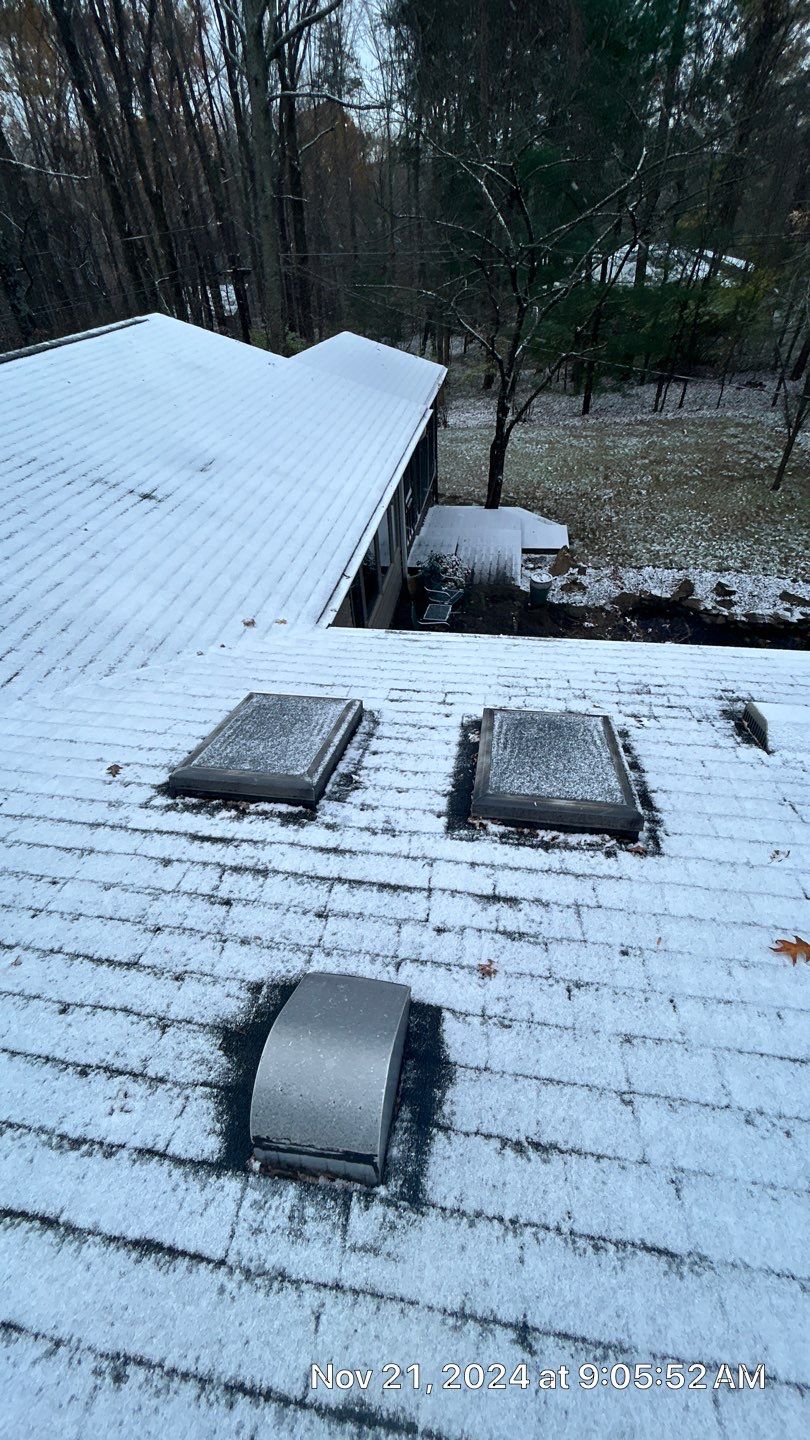 Residential Roofing Installation using Malarkey Vista AR Shingles (Black Oak) by Koontz Construction