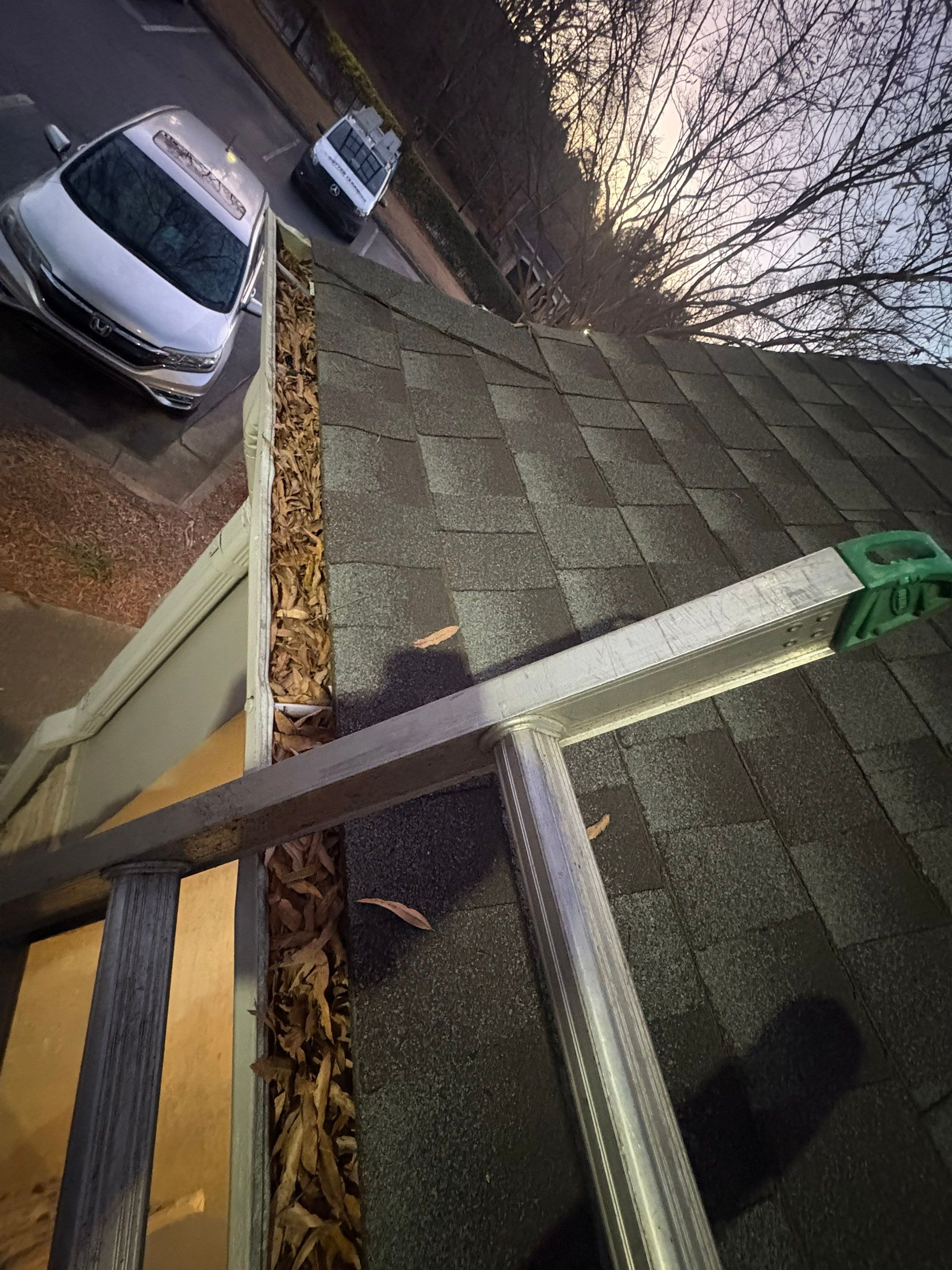 HOA gutter cleaning before