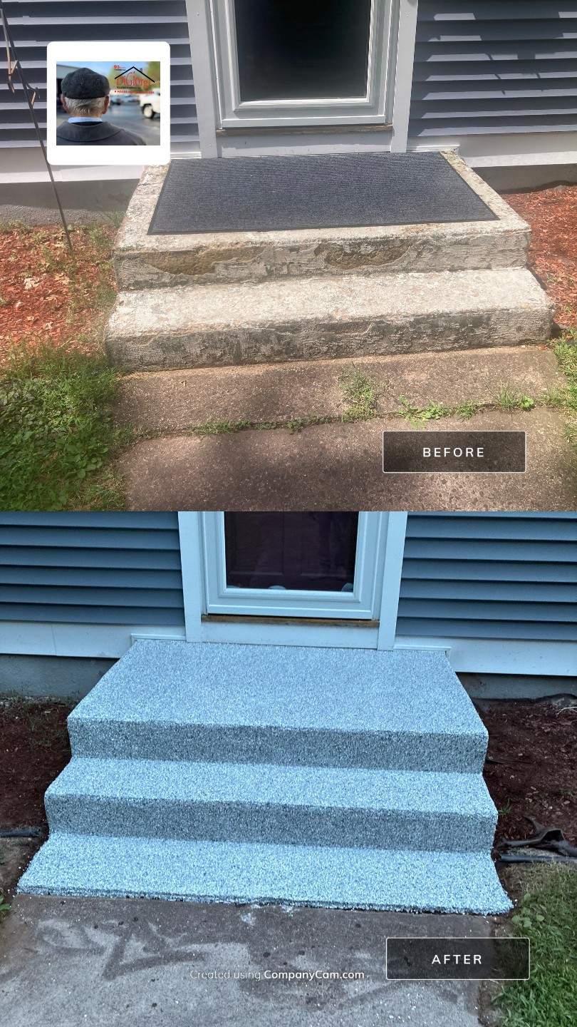 Concrete Floor Coating in Tidal Wave by DiGiorgi Roofing and Siding Inc
