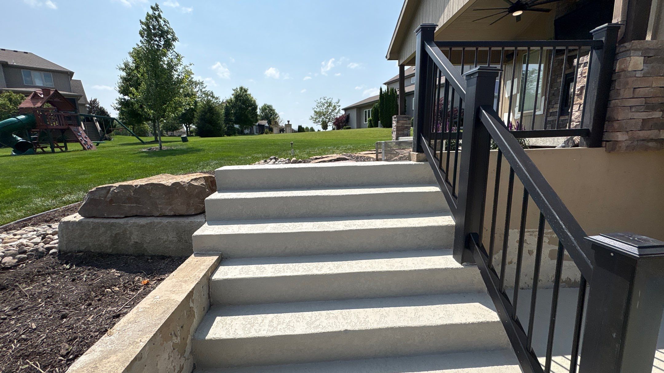 Stamped Concrete Resurface - Lee's Summit, MO by Big Red Decorative Concrete, LLC