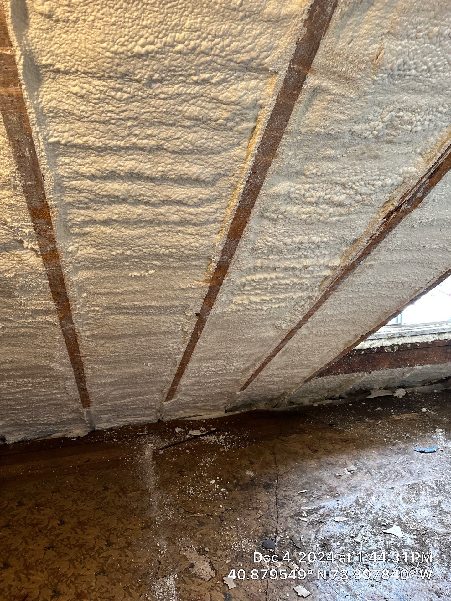 Attic Insulation using Closed Cell Spray Foam by NYS Foam & Energy
