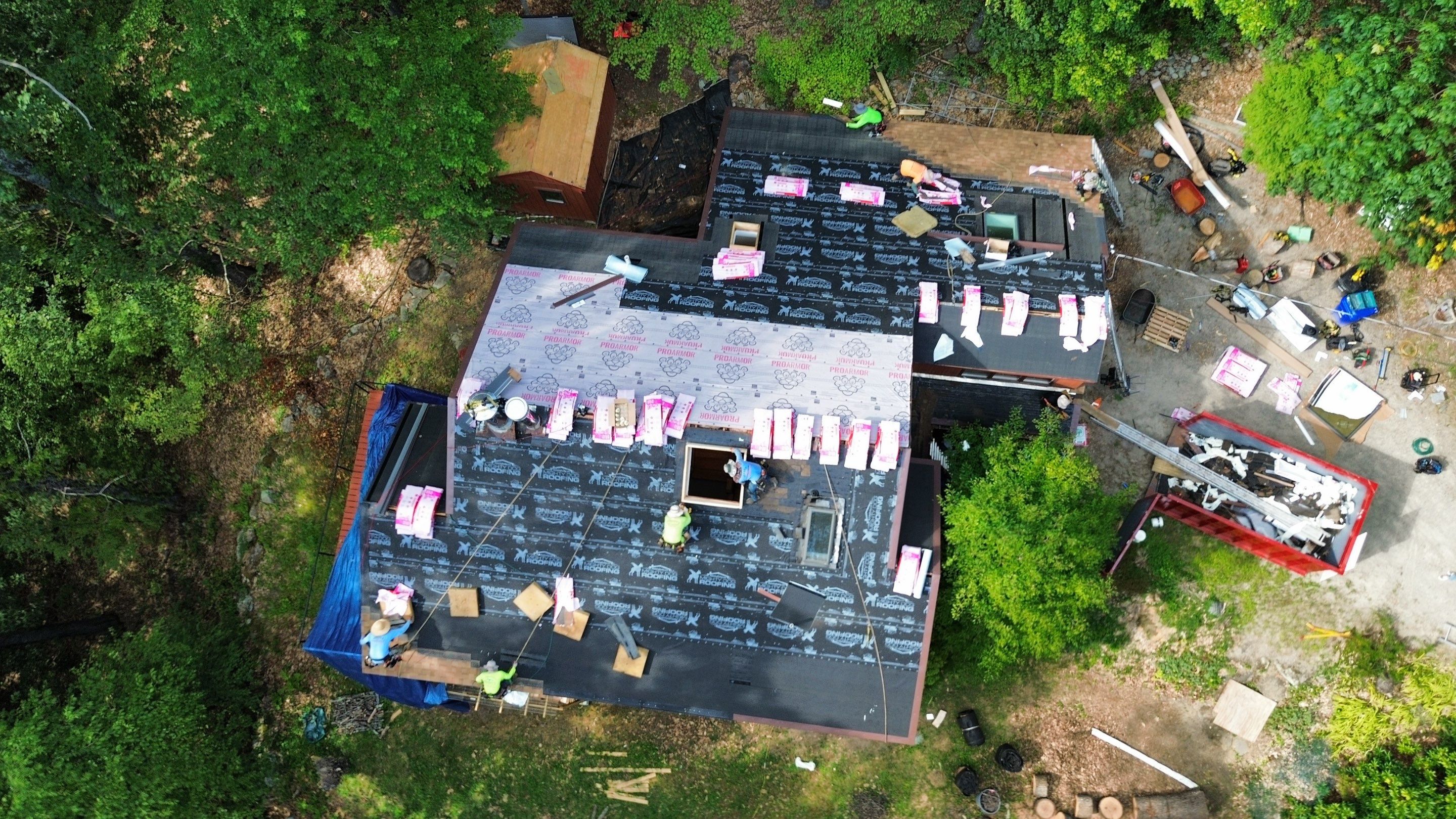 Roof Replacement & Skylight Installation in Bedford, MA by Mighty Dog Roofing of Greater Middlesex County
