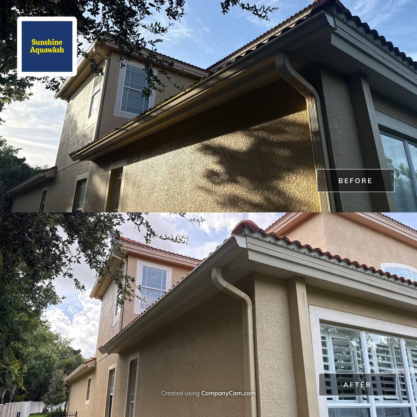 Soft Wash Tile Roof Cleaning in Sonoma Community, Sarasota, FL by Sunshine AquaWash