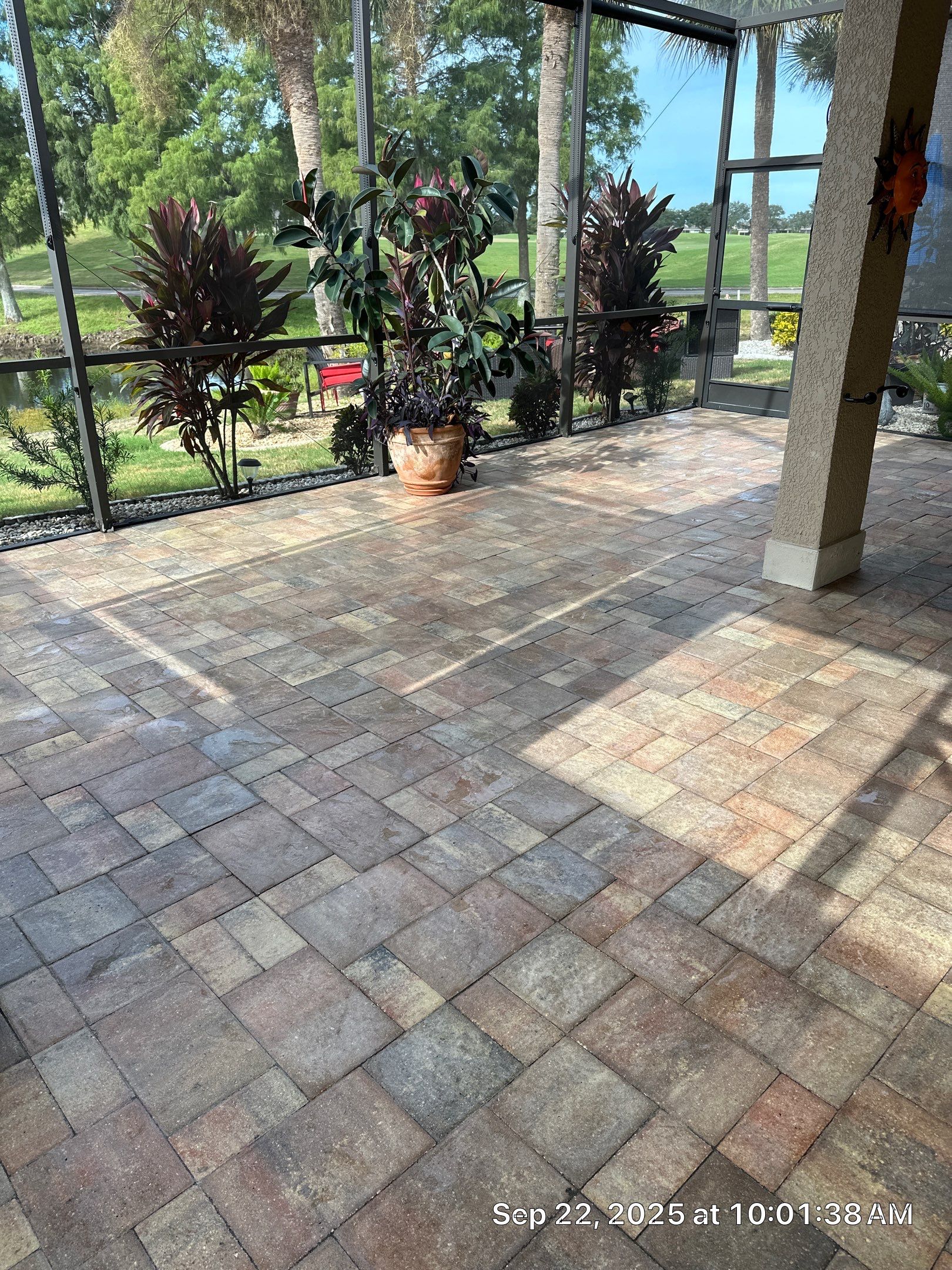 Herringbone Paver Sealing and Restoration in Sun City Center by Supreme Paver Experts