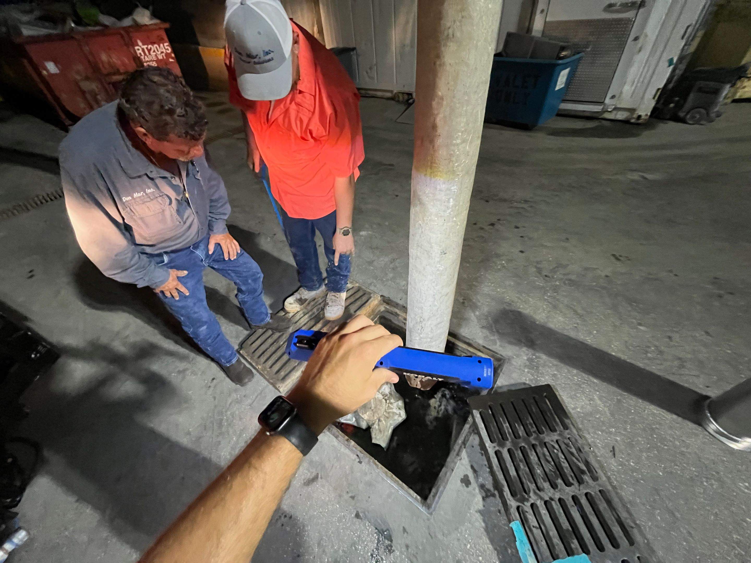 Ritz-Carlton NW Service Area Drain Cleaning by APS Power & Water